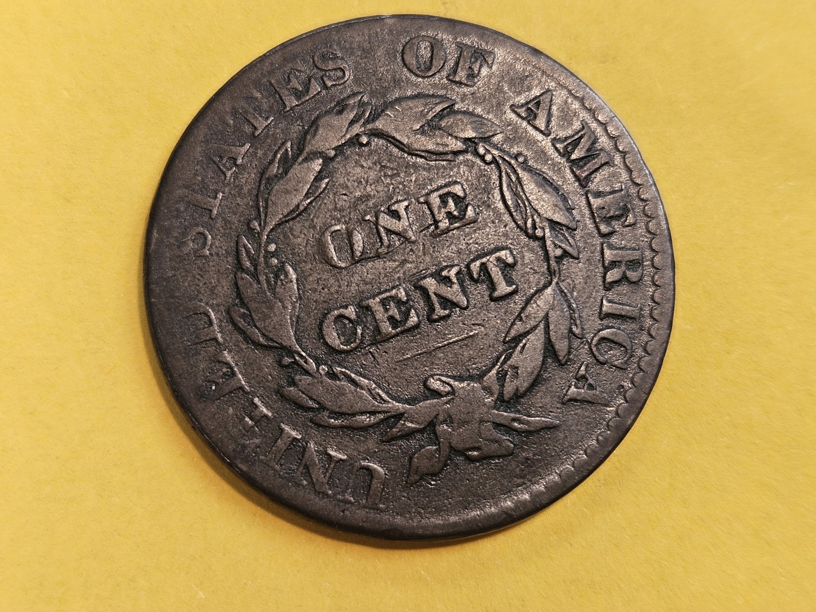 1822 Coronet Head large Cent in Fine - 4