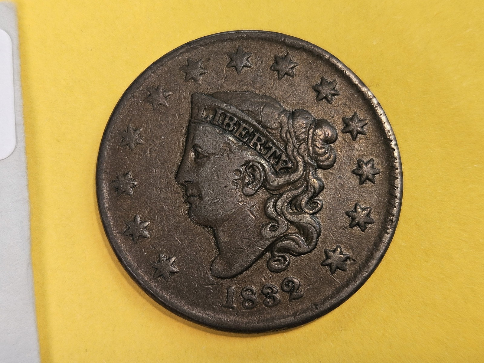 1832 Coronet Head Large Cent in Very Fine - 3