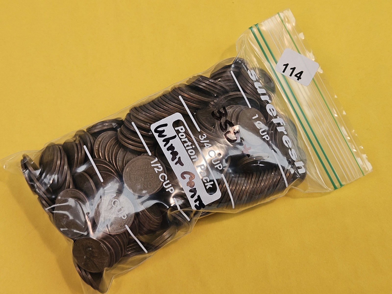 THREE Hundred fifty Wheat cents: From dealer. Unsearched by us