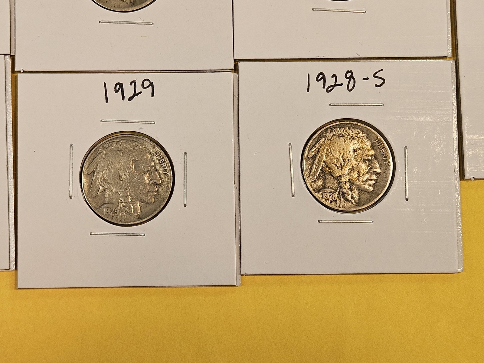 Seven mixed Buffalo Nickels from the 1920's - 5