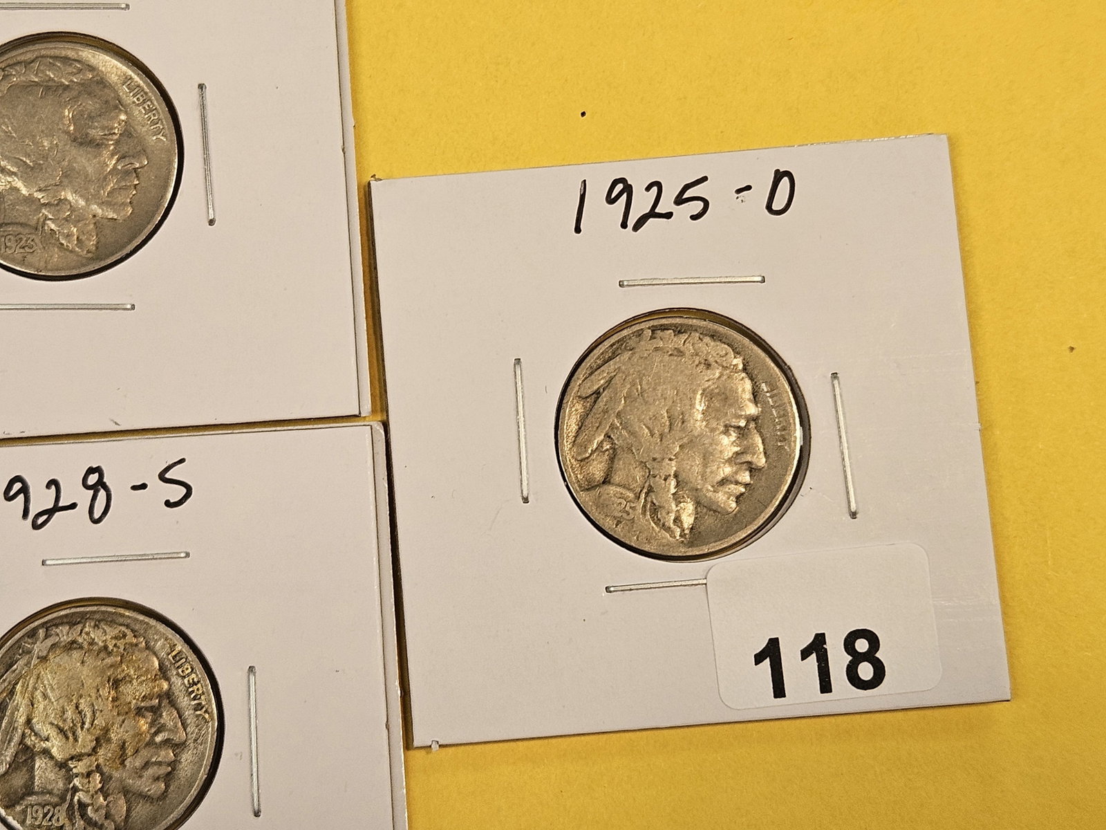 Seven mixed Buffalo Nickels from the 1920's - 6