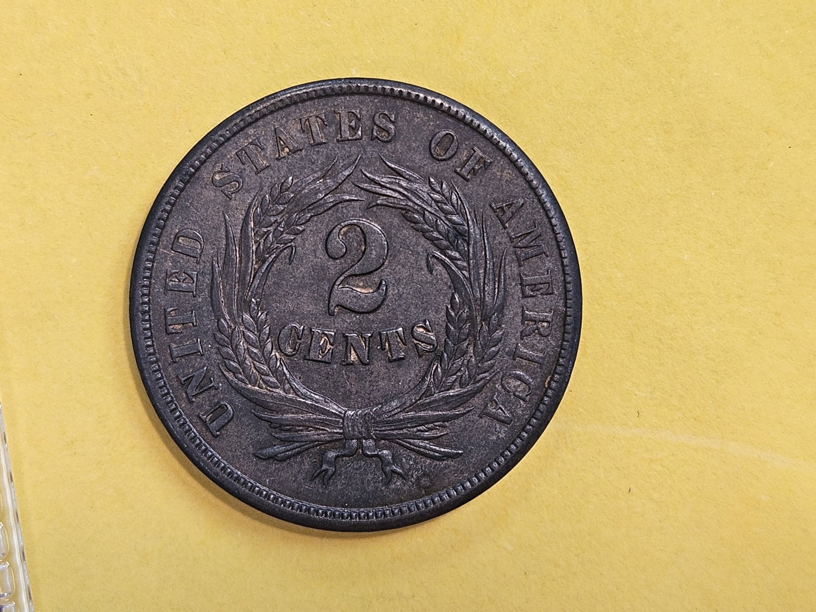 Choice Brown Uncirculated 1864 Two Cent piece - 13