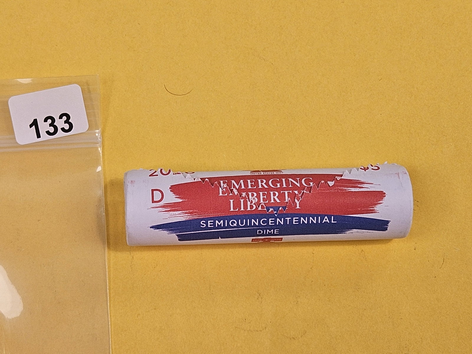 * Original GEM Brilliant Uncirculated Mint-Wrapped Roll of 2026-D Dimes: Emerging Liberty. New design obverse and reverse! Highlights 250 years!