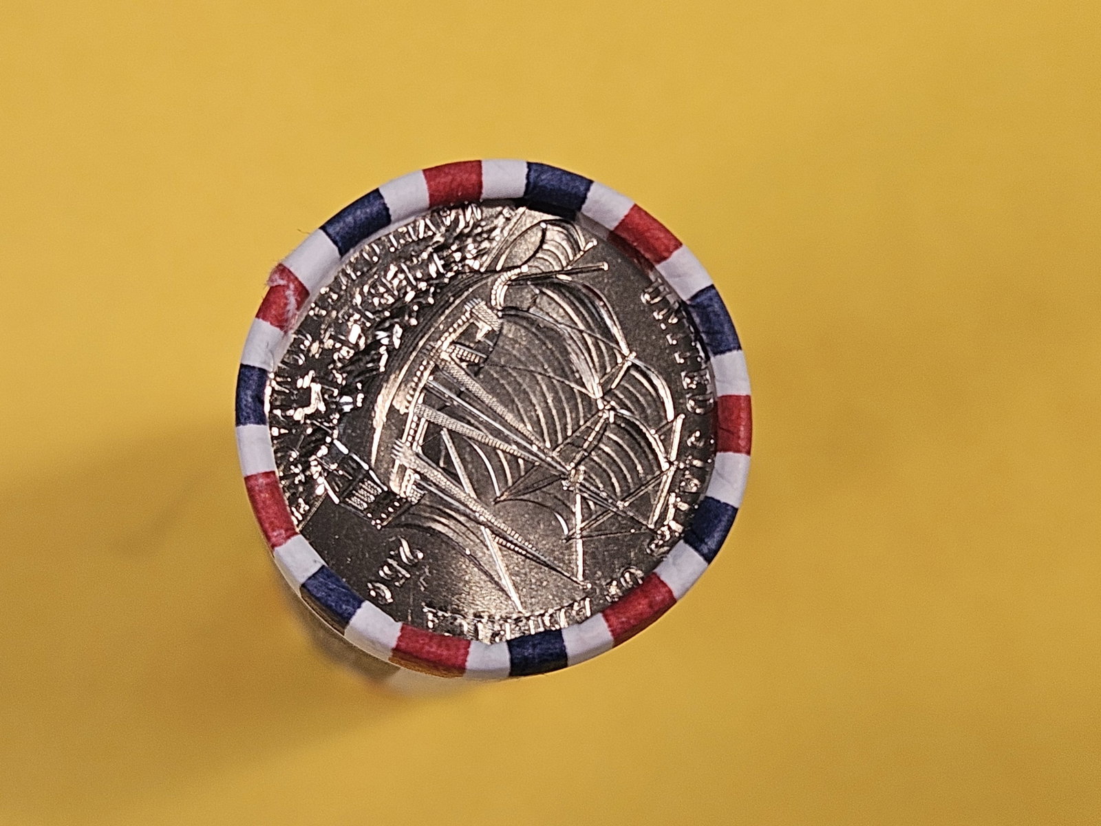 * Original GEM Brilliant Uncirculated Mint-Wrapped Roll of 2026-D Quarters - 2
