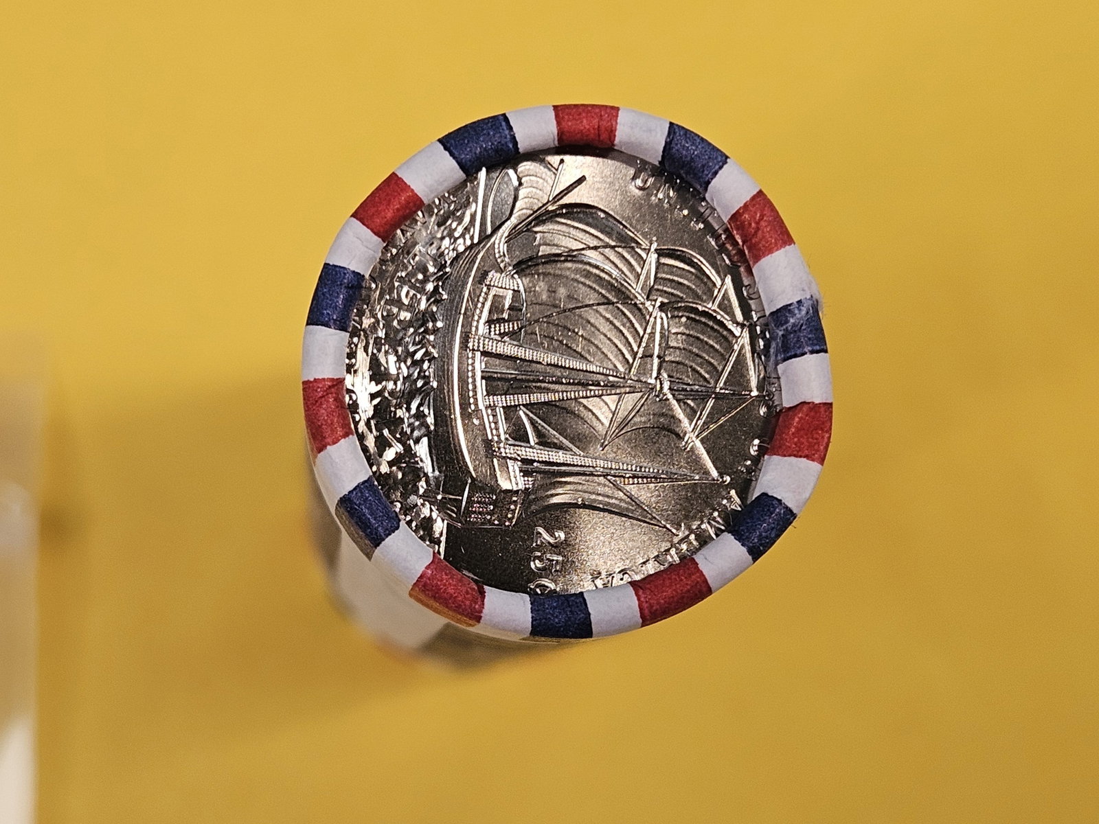 * Original GEM Brilliant Uncirculated Mint-Wrapped Roll of 2026-D Quarters - 3