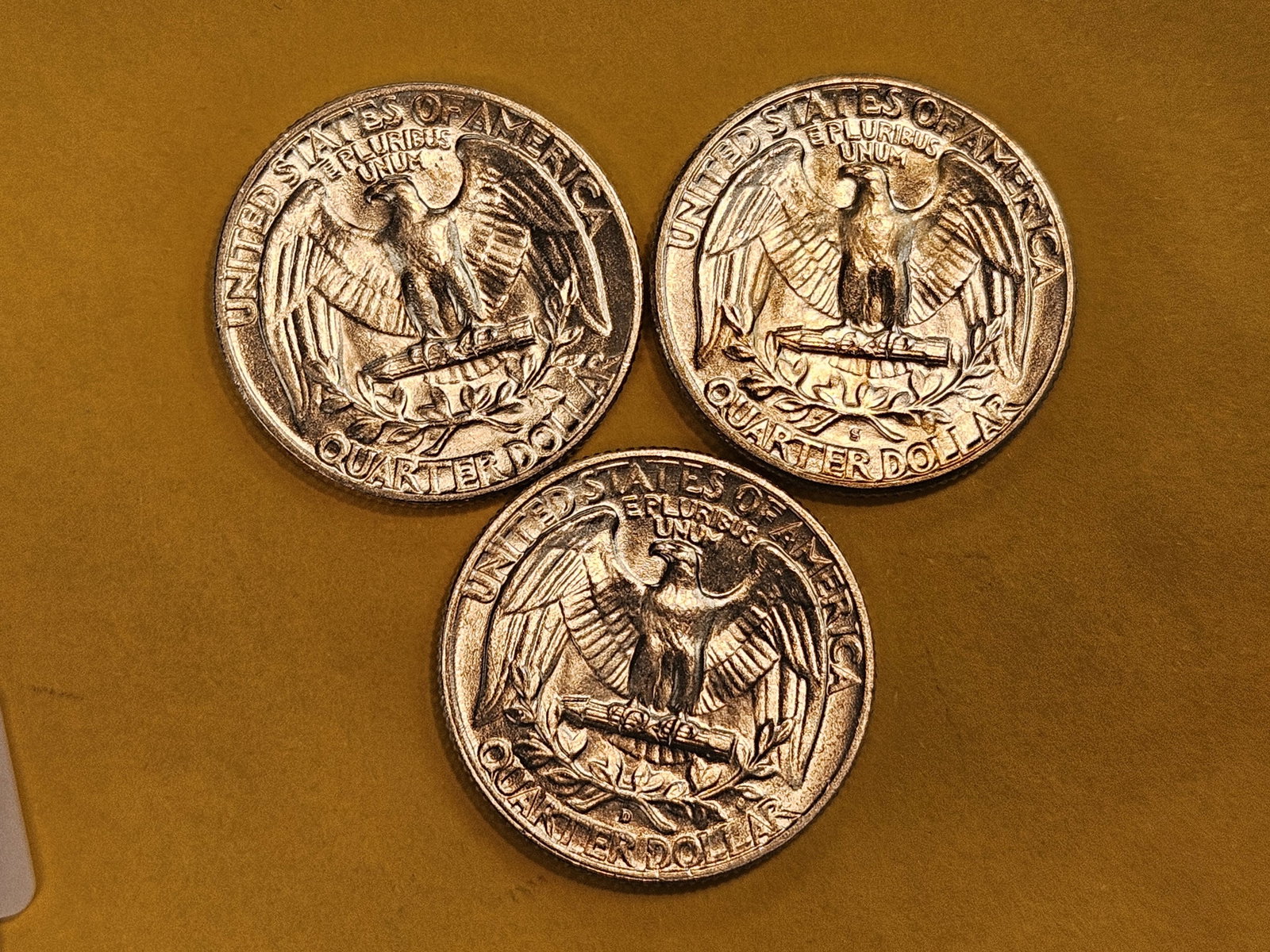 Three Choice Brilliant Uncirculated silver Washington Quarters - 4