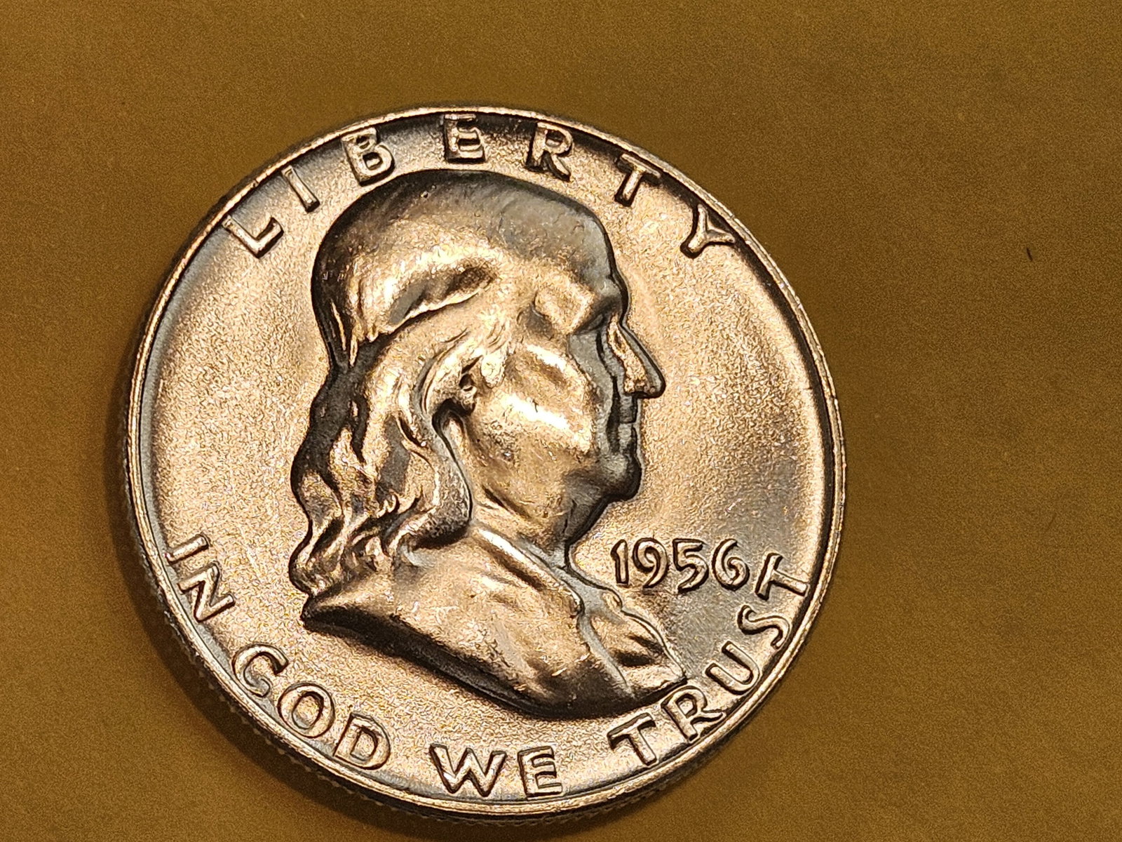 GEM Brilliant Uncirculated plus 1956 Franklin Half Dollar FBL - 4