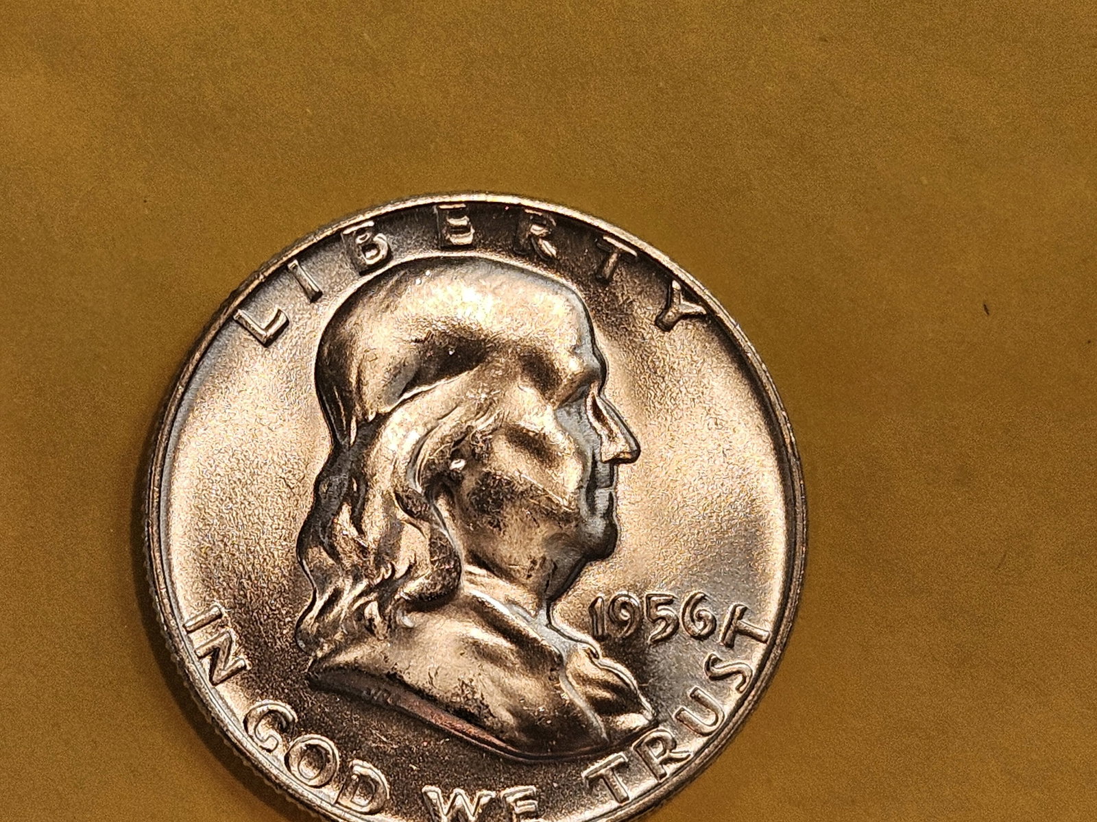 GEM Brilliant Uncirculated plus 1956 Franklin Half Dollar FBL - 5