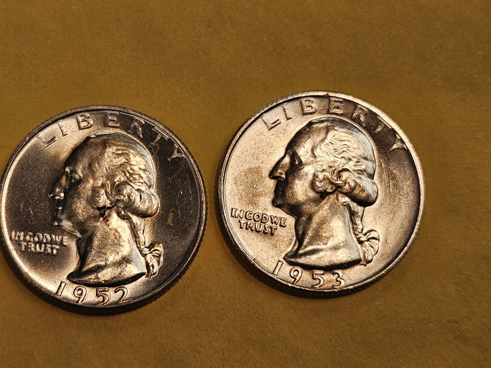 Two Choice Brilliant Uncirculated Plus silver Washington Quarters - 3