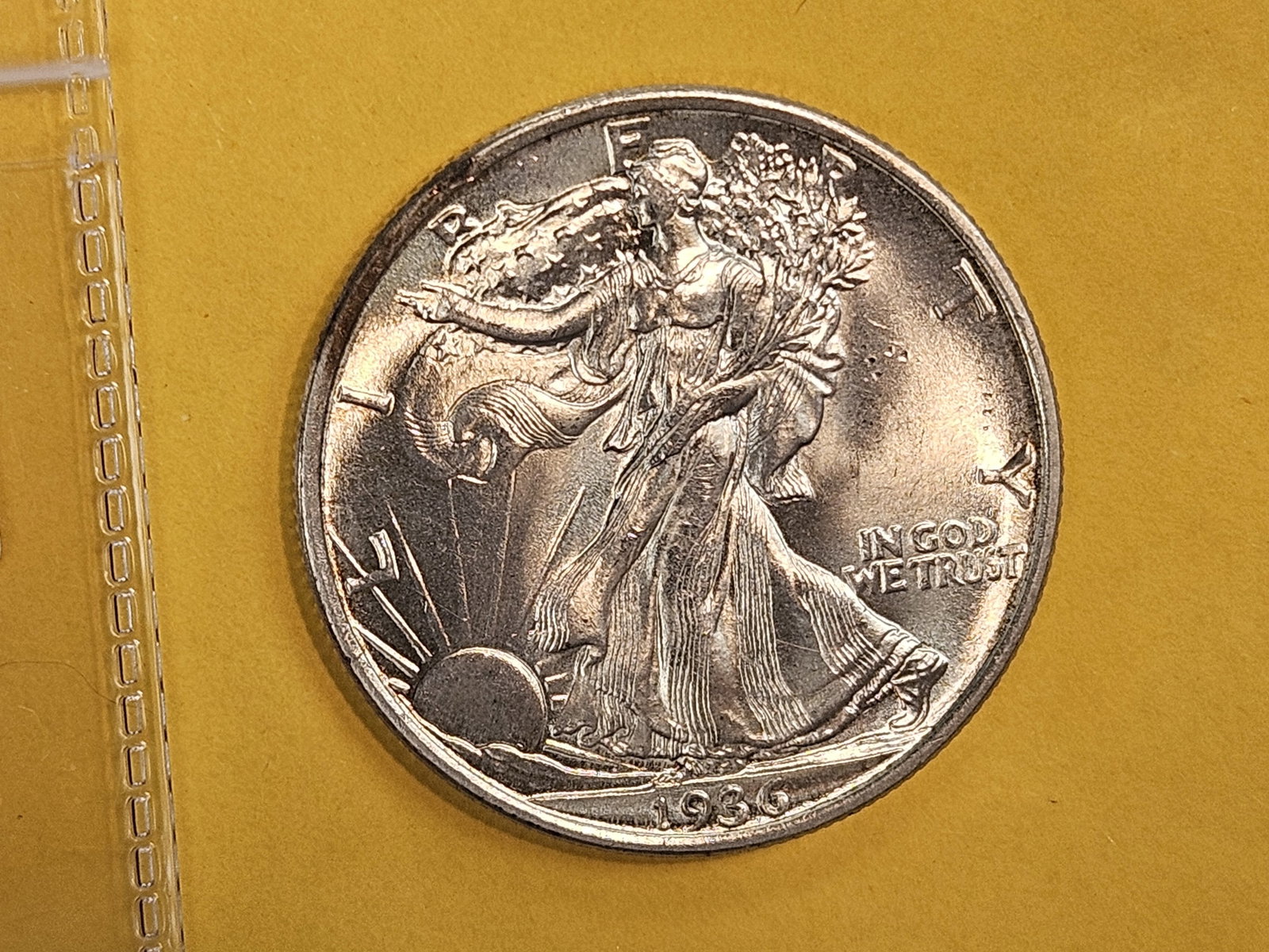 Very Choice to GEM Brilliant Uncirculated 1936 Walking Liberty silver Half Dollar - 7