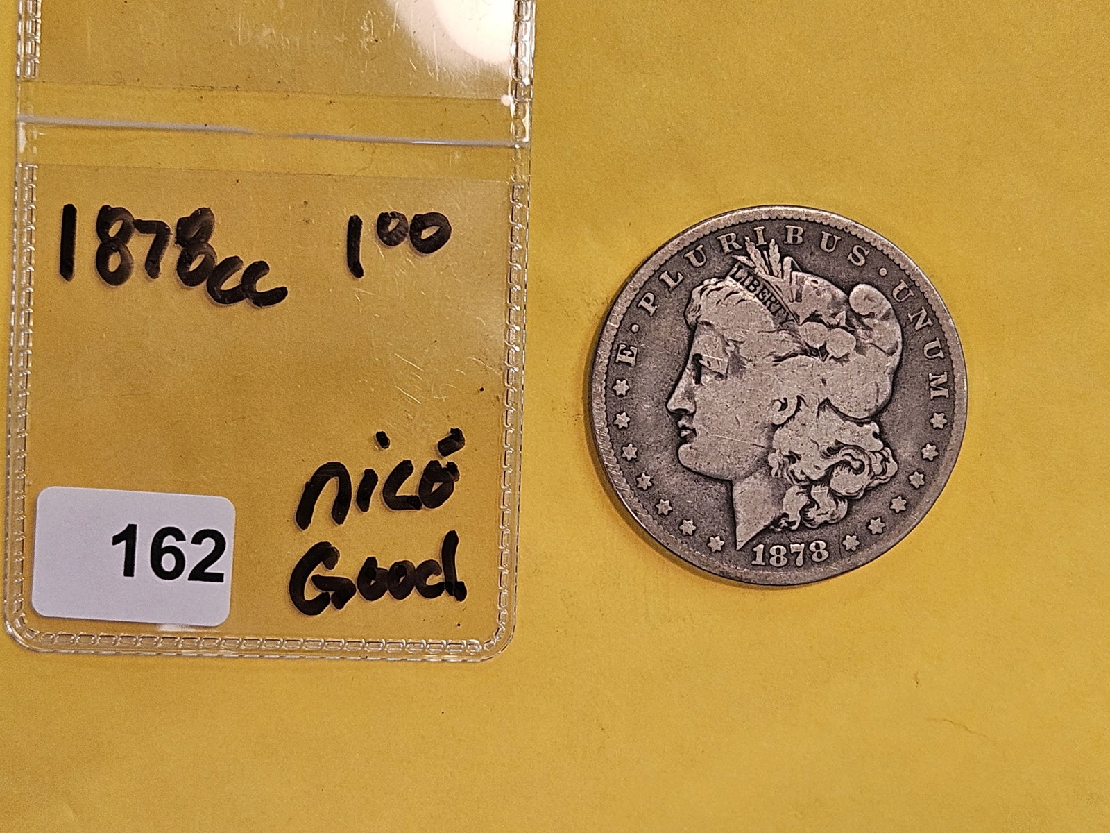 ** KEY DATE ** 1878-CC Morgan Dollar in Good plus - 2
