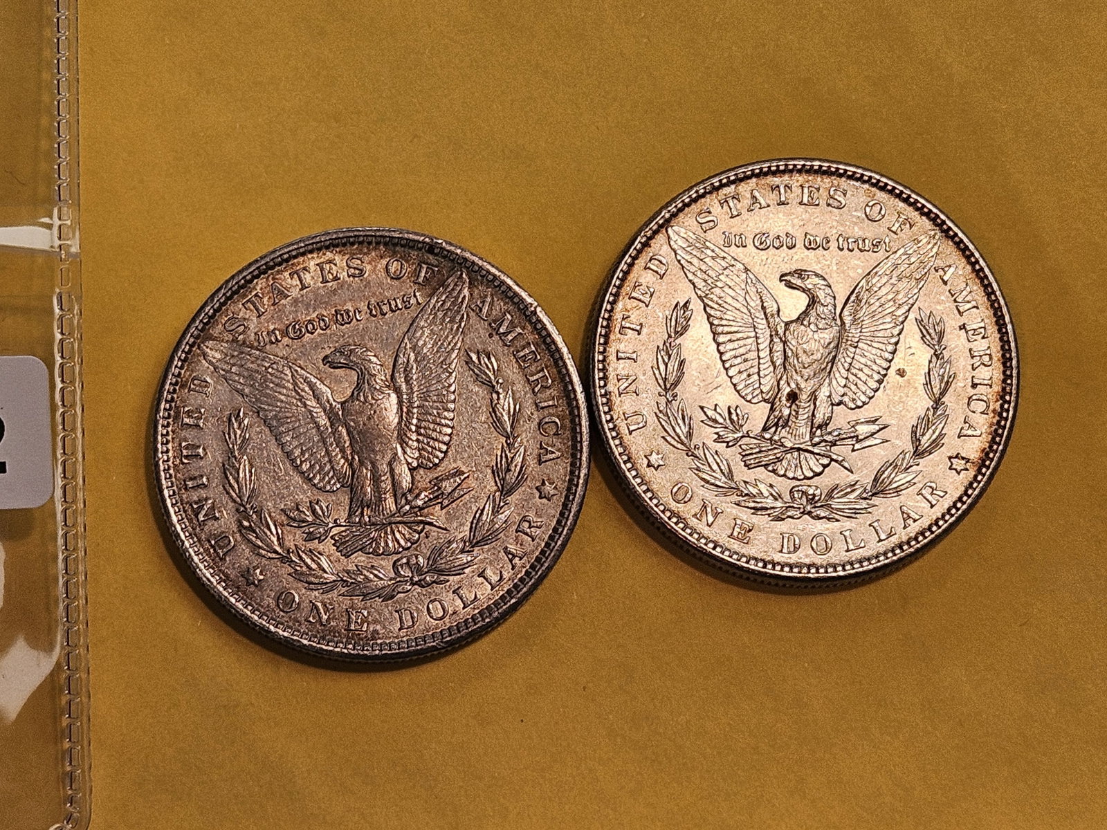 Two Brilliant About Uncirculated plus Morgan Silver Dollars - 3