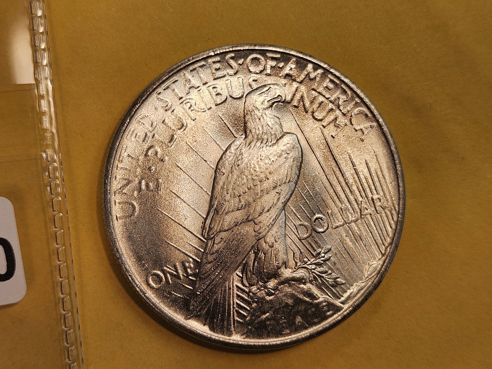 Very Choice Brilliant Uncirculated 1924 Peace Silver Dollar - 6