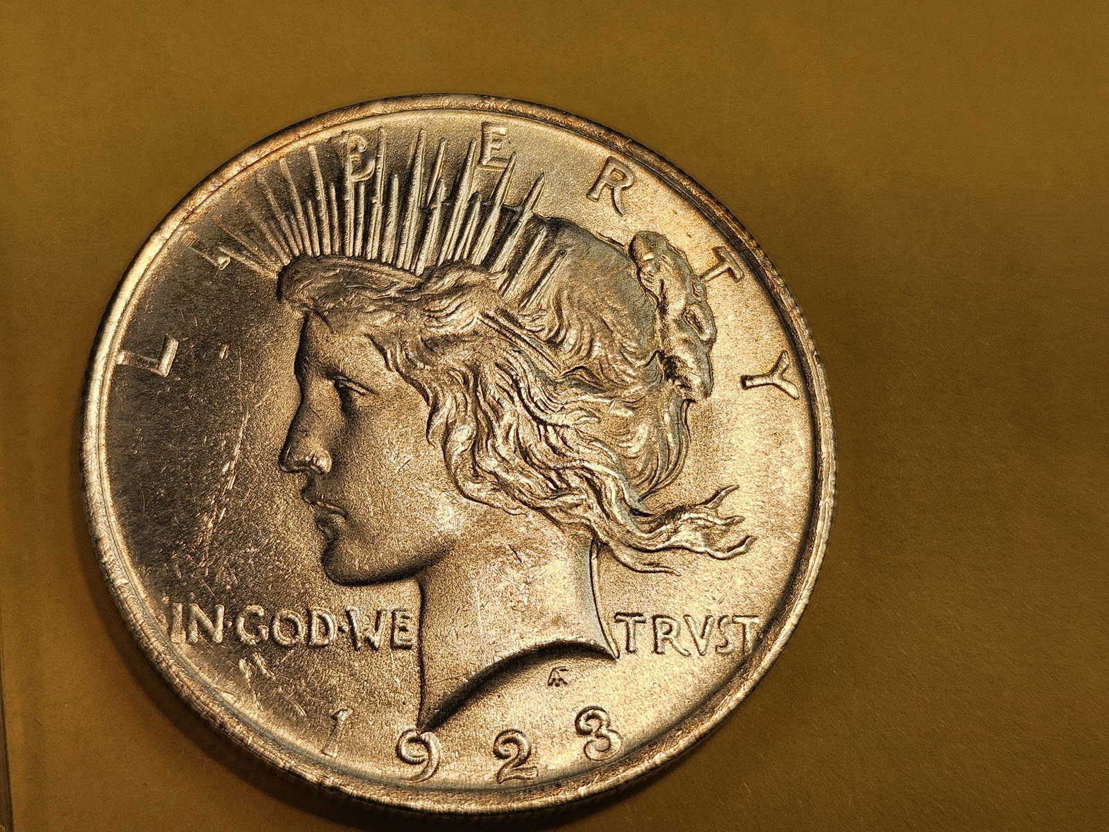 Choice to Very Choice Brilliant Uncirculated 1923 Peace Silver Dollar - 3