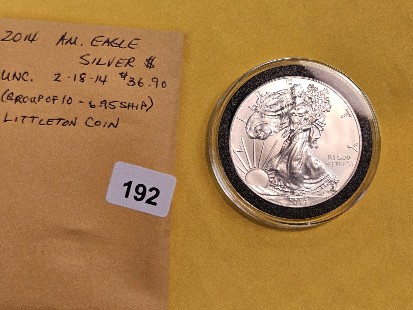 GEM Brilliant Uncirculated 2014 American Silver Eagle - 2