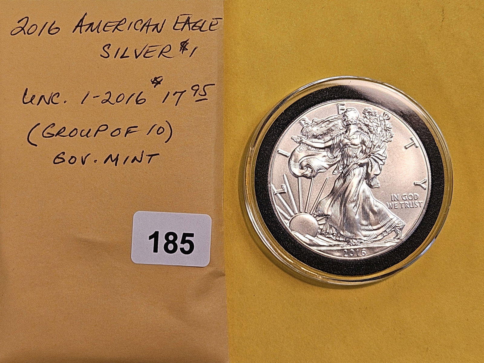 GEM Brilliant Uncirculated 2016 American Silver Eagle - 2