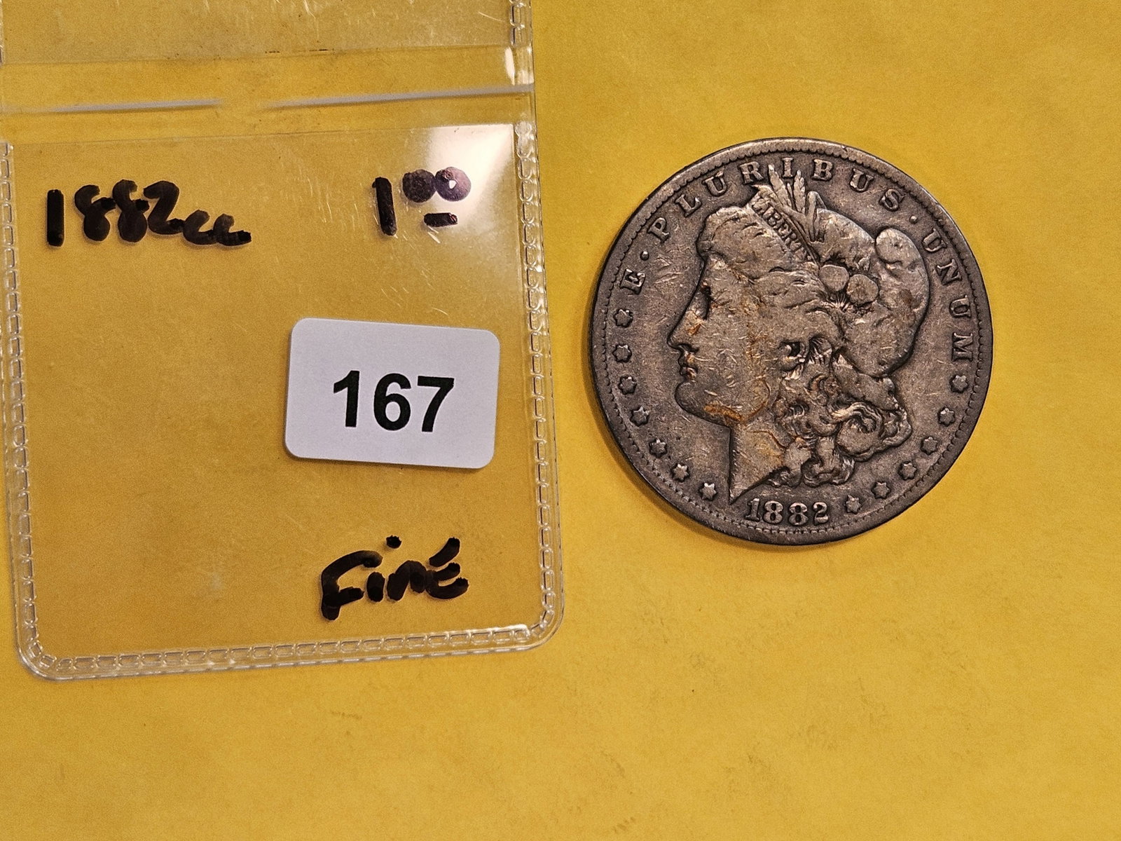 ** KEY DATE ** 1882-CC Morgan Dollar in Fine - 2