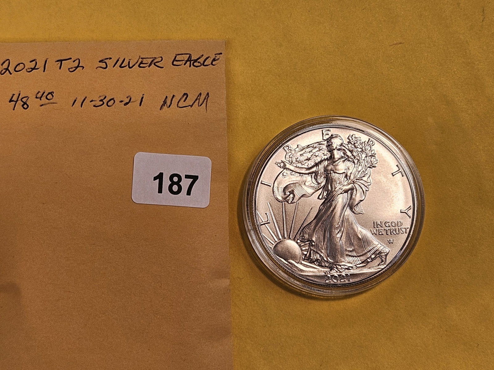 GEM Brilliant Uncirculated 2021 American Silver Eagle - 2