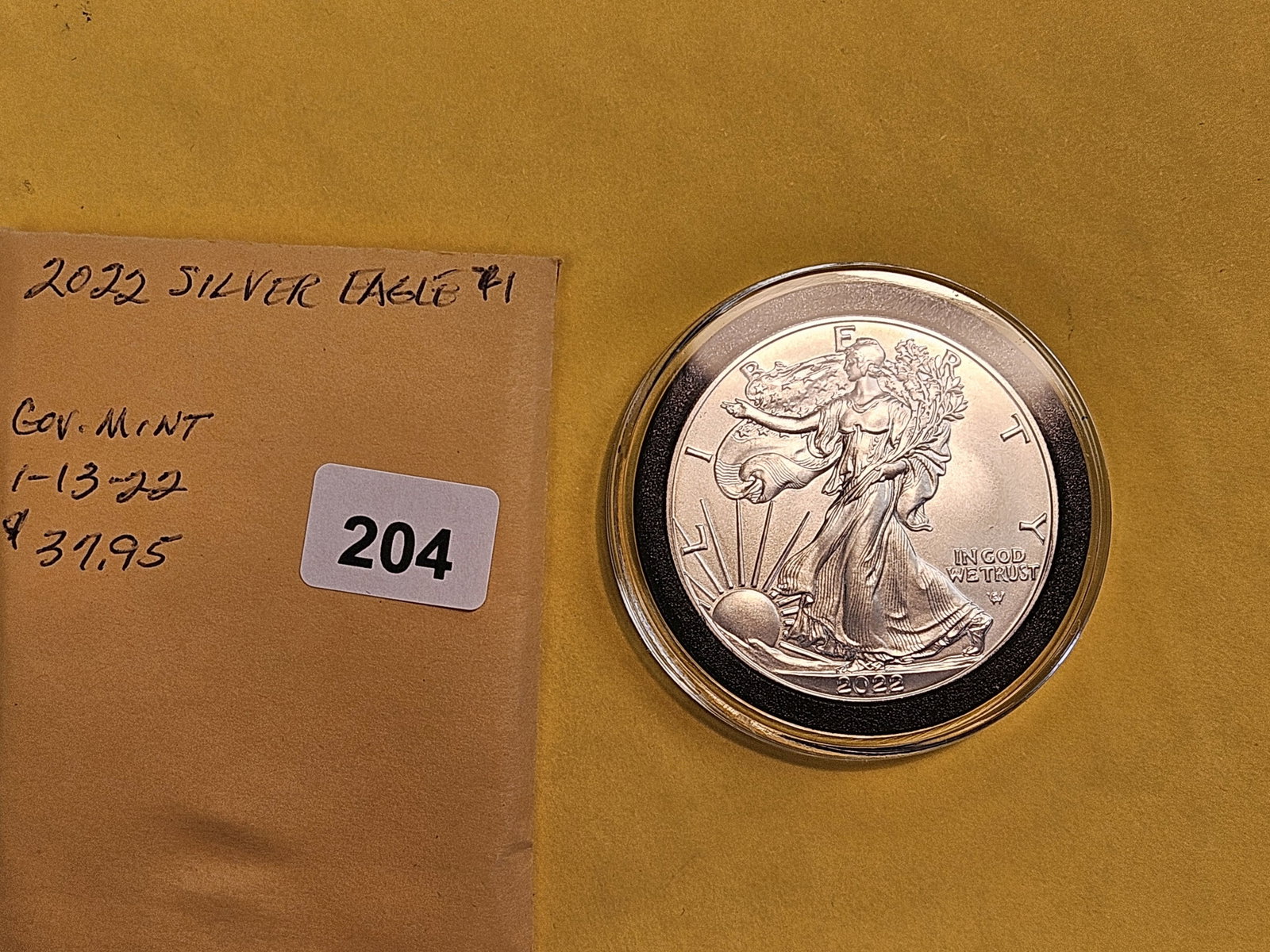 GEM Brilliant Uncirculated 2022 American Silver Eagle - 2