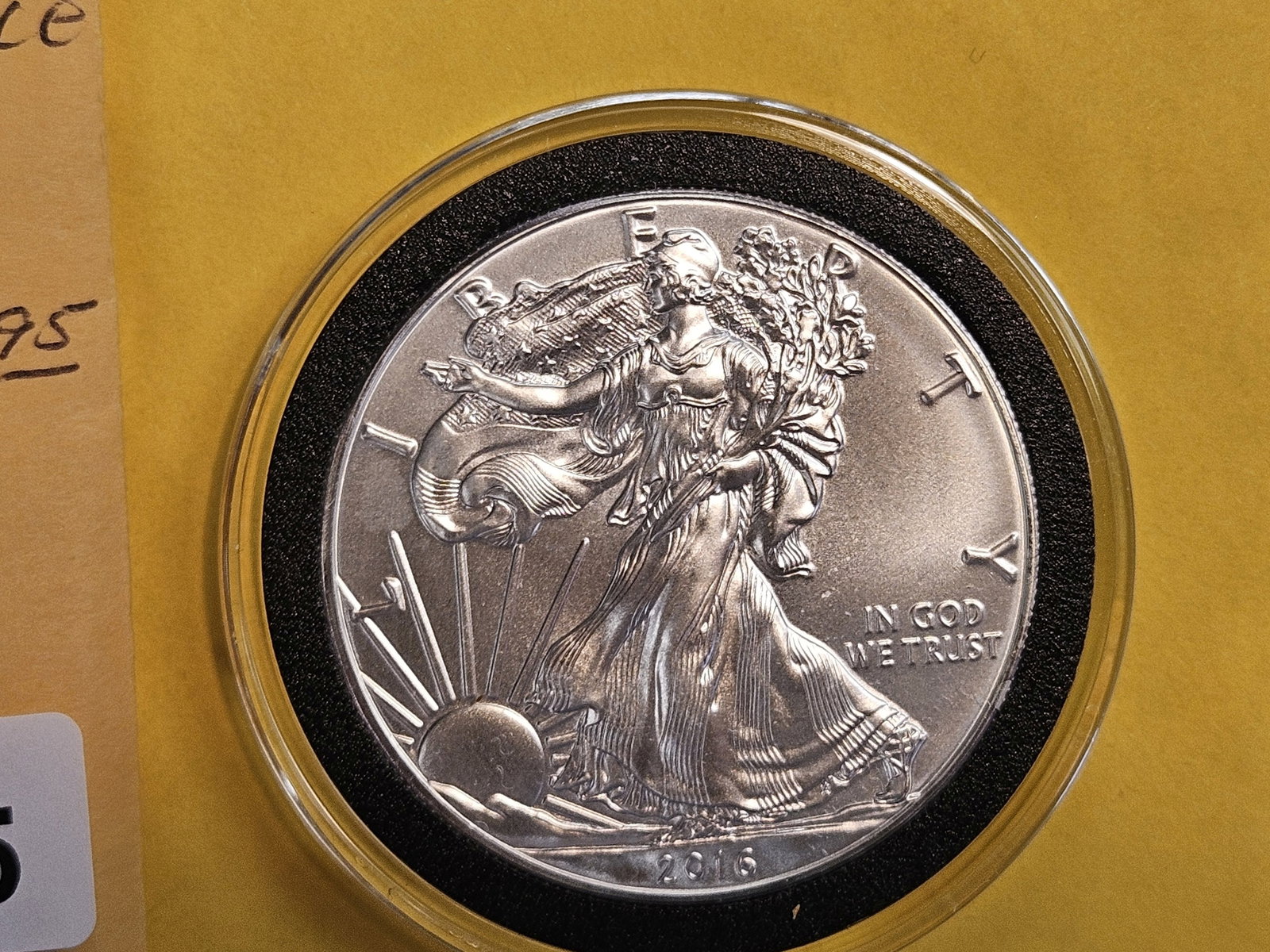 GEM Brilliant Uncirculated 2016 American Silver Eagle: 20th Anniversary