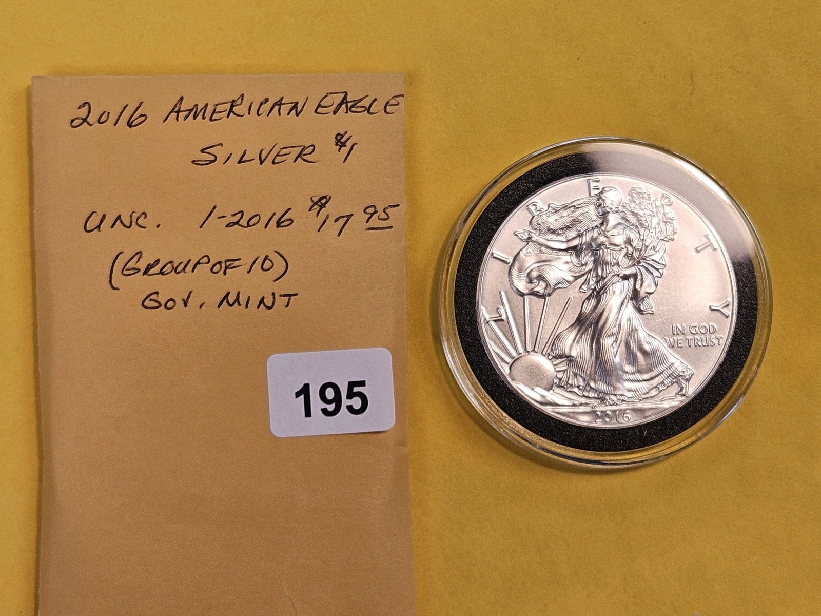 GEM Brilliant Uncirculated 2016 American Silver Eagle - 2