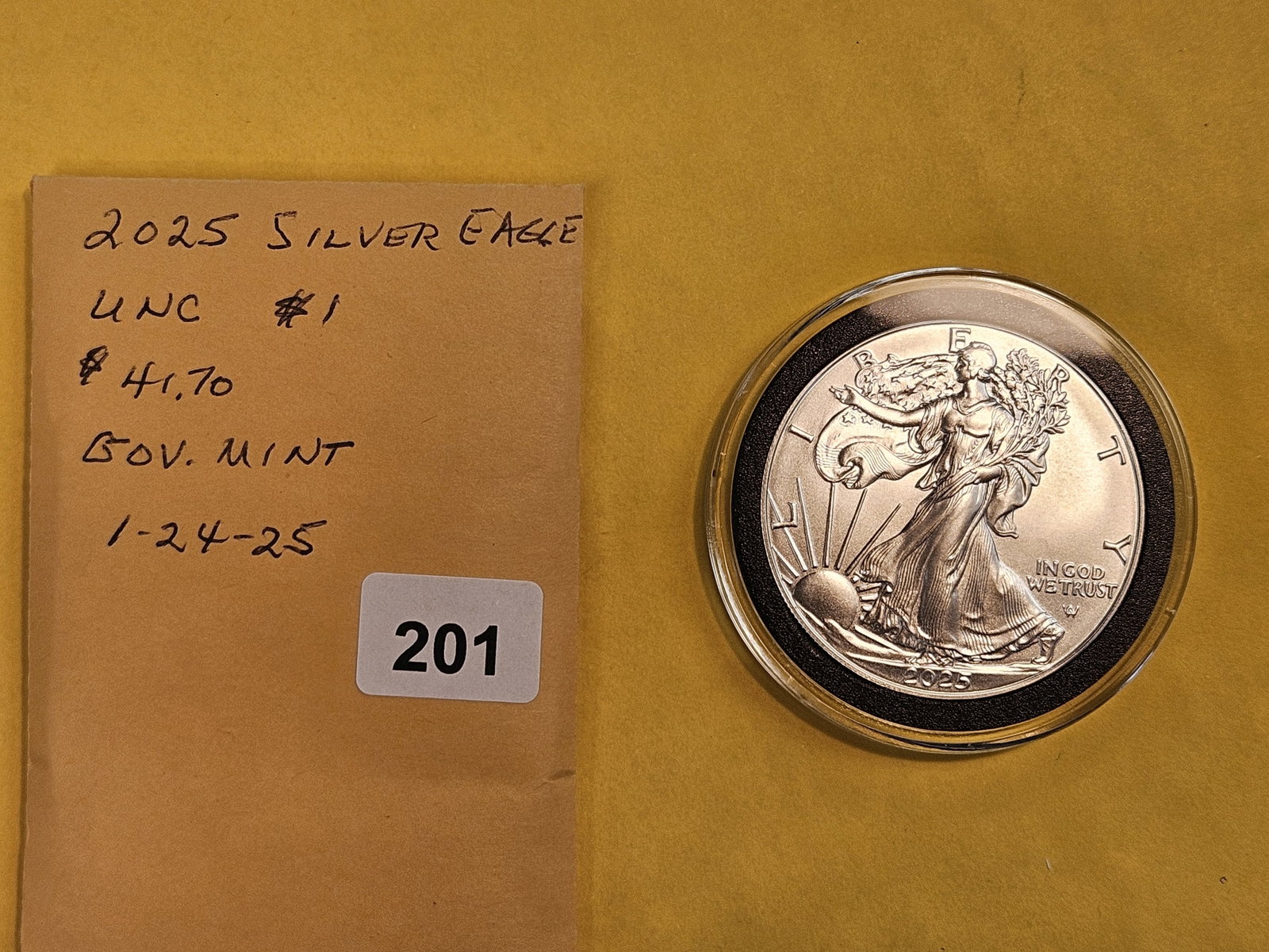 GEM Brilliant Uncirculated 2025 American Silver Eagle - 2