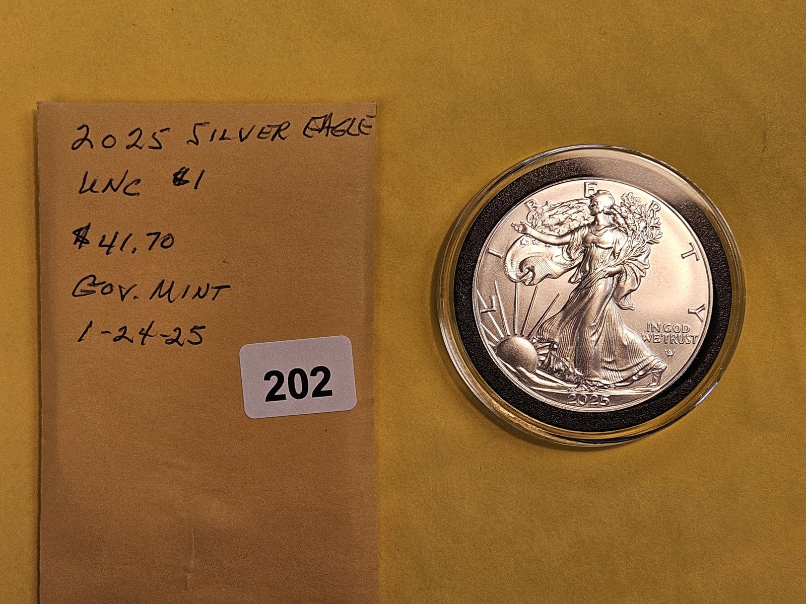 GEM Brilliant Uncirculated 2025 American Silver Eagle - 2
