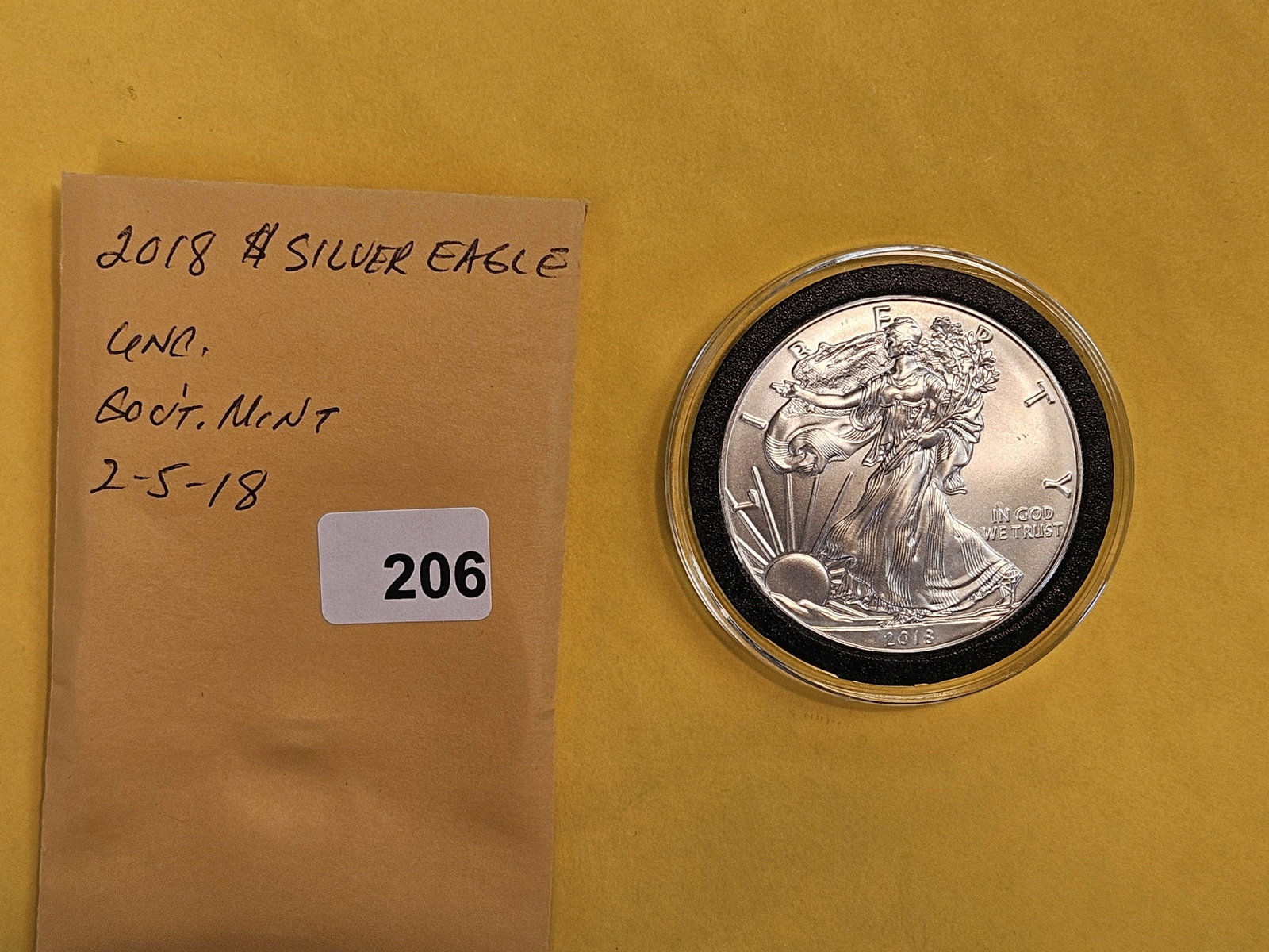 GEM Brilliant Uncirculated 2018 American Silver Eagle - 2