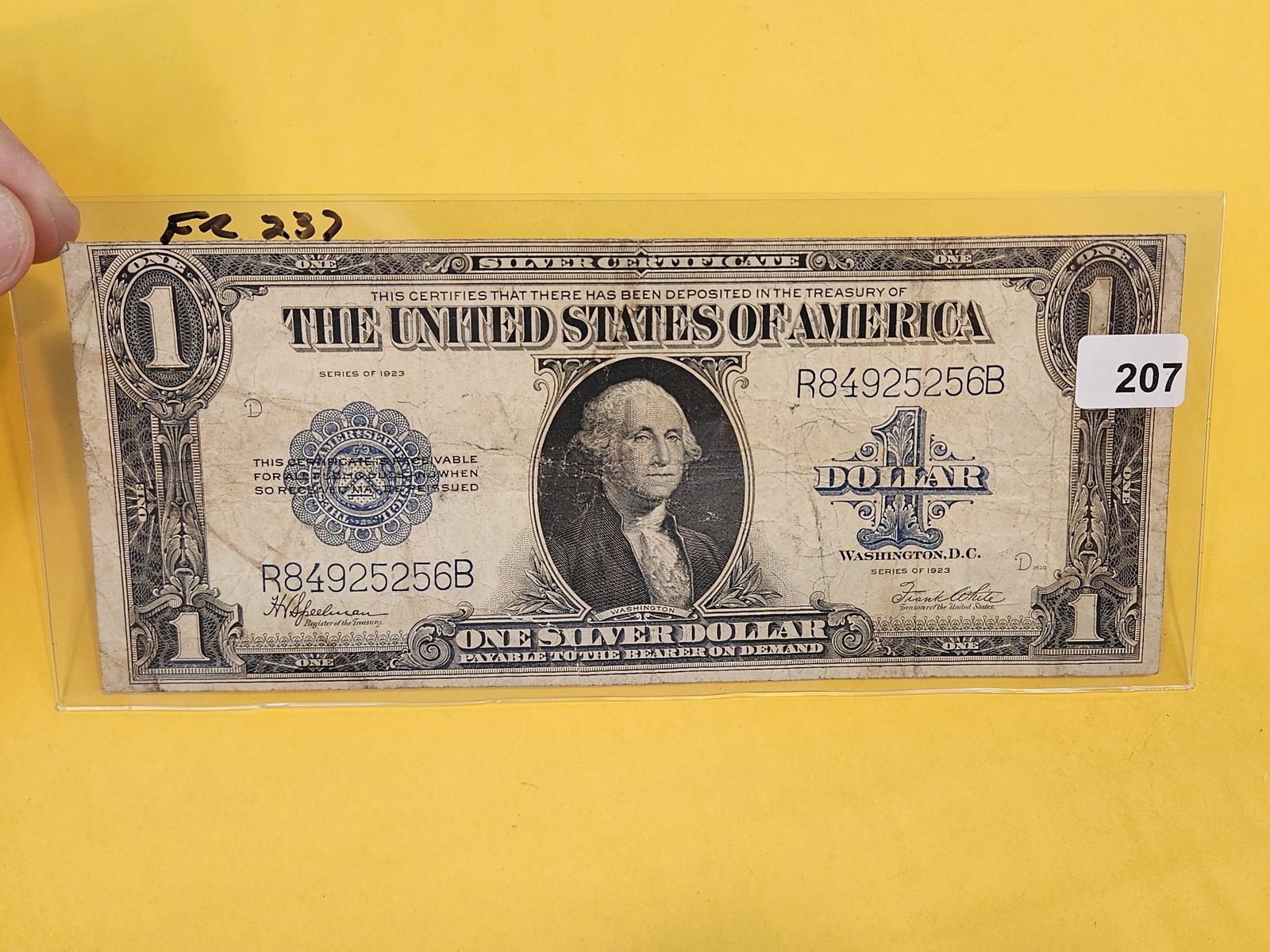 Series of 1923 Large Size One Dollar Silver Certificate (1 of 2)