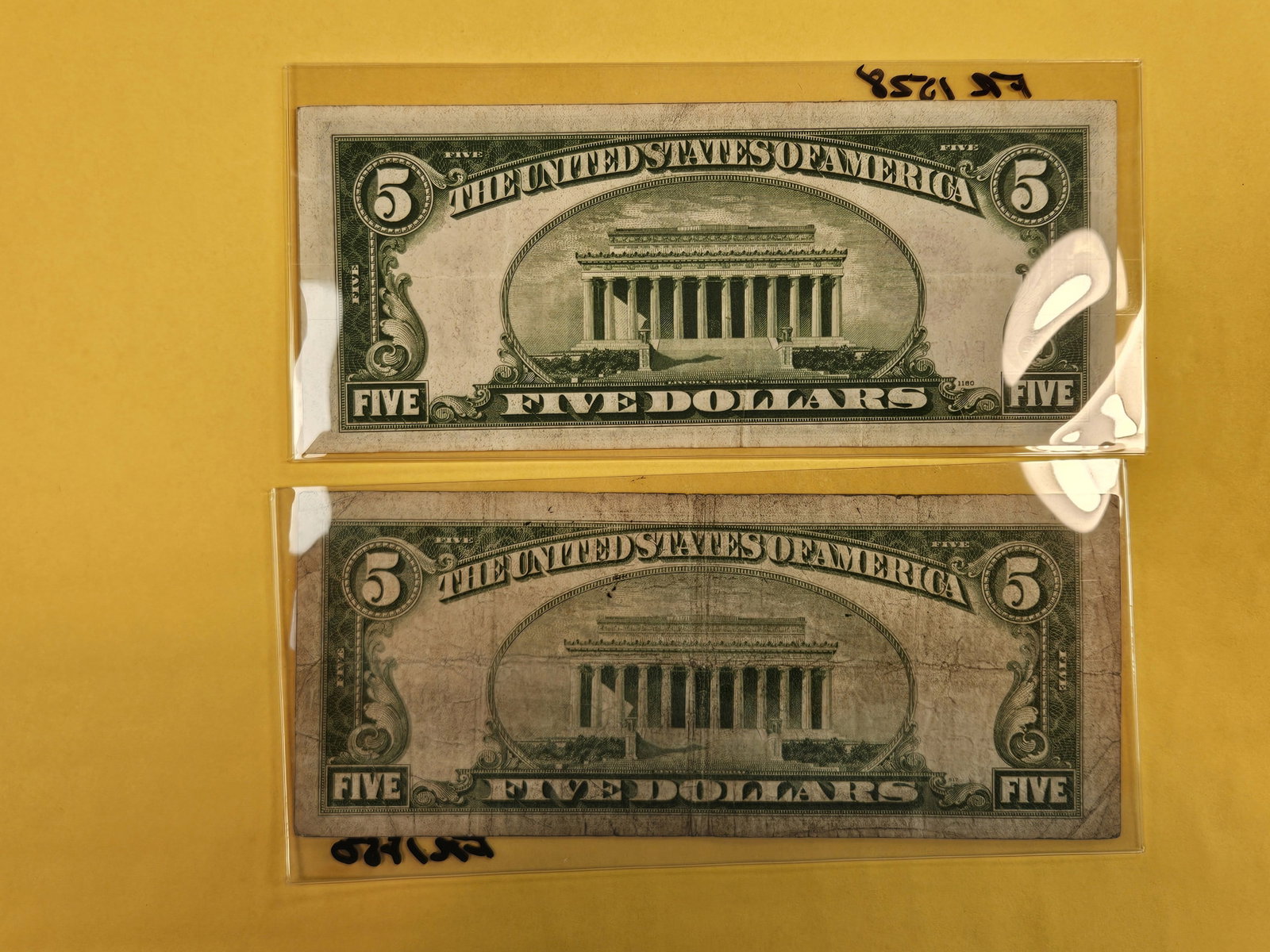 Two Five Dollar Bills - 3