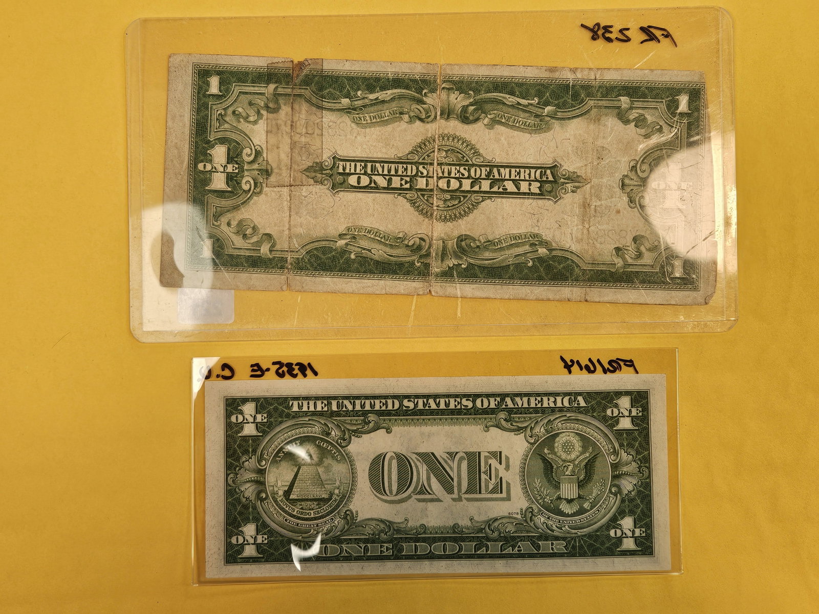 Crisp Uncirculated small-size and Circulated Large-Size Silver Certificates - 3