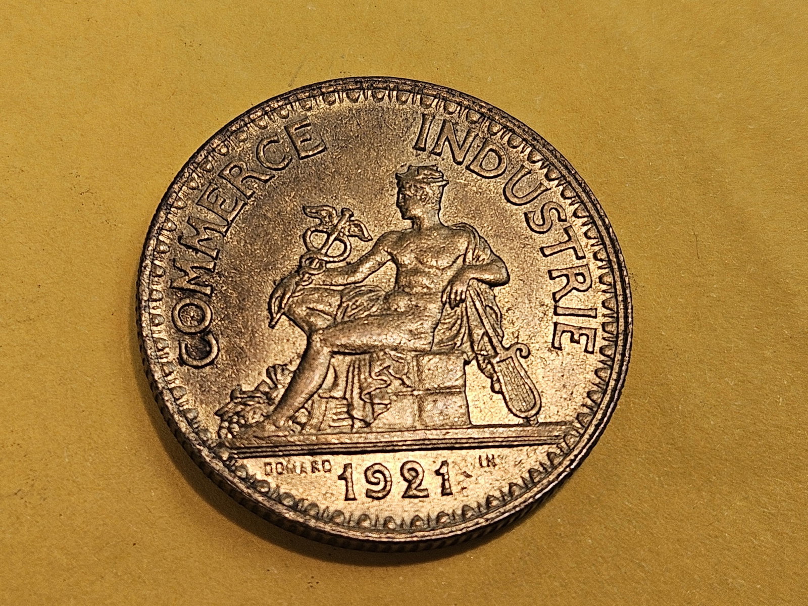GEM Brilliant Uncirculated 1921 France 2 francs - 3