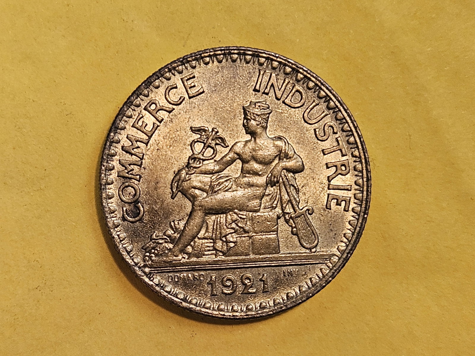 GEM Brilliant Uncirculated 1921 France 2 francs - 5