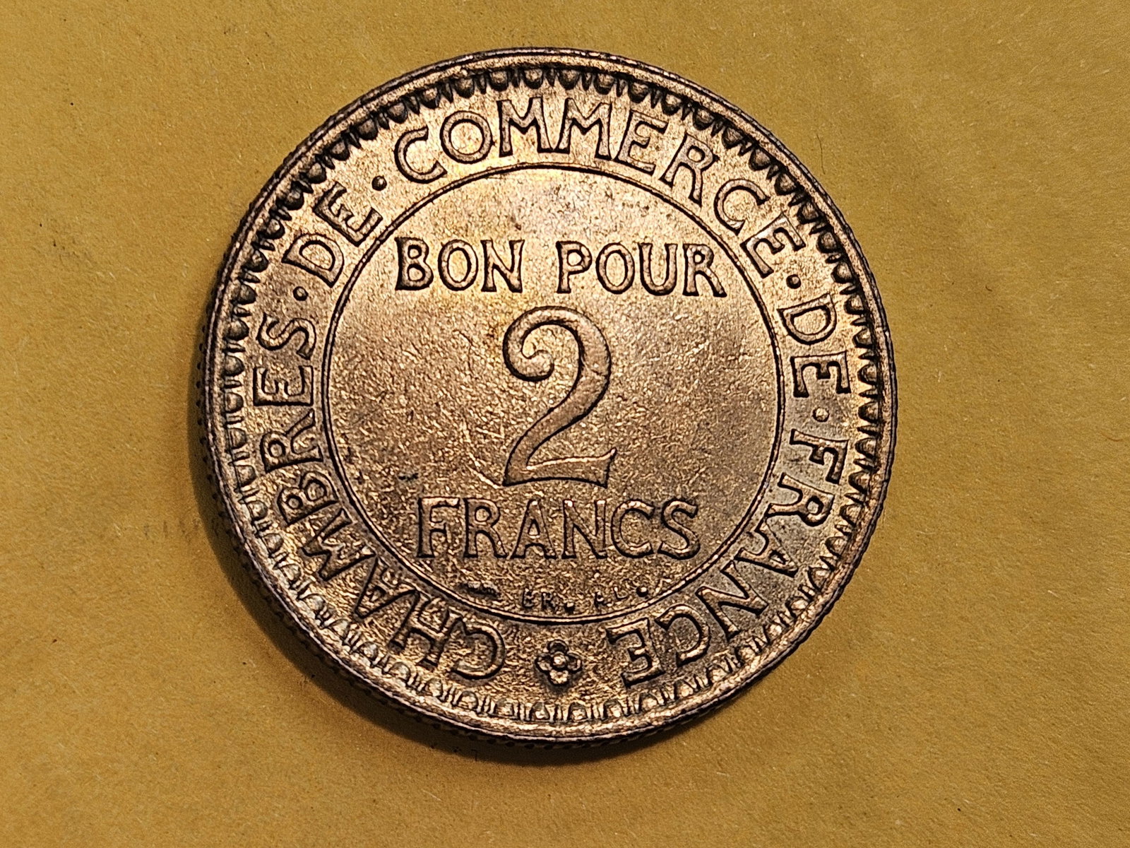 GEM Brilliant Uncirculated 1921 France 2 francs - 7