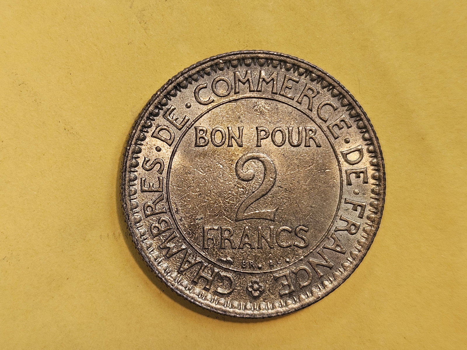 GEM Brilliant Uncirculated 1921 France 2 francs - 8