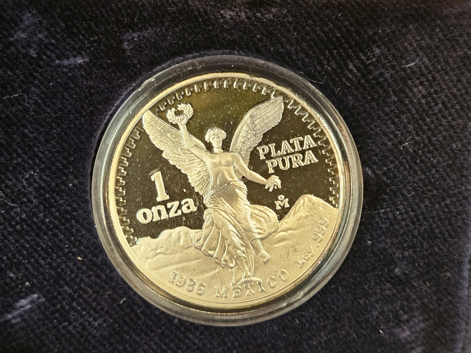 * GEM Proof Deep Cameo 1986 Mexico Silver Onza - 2