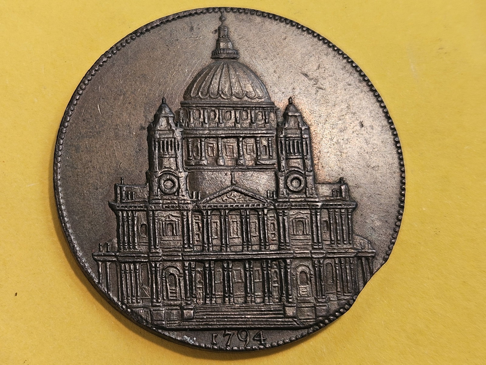 * CONDER * Choice Brown Uncirculated 1794 Conder Token: Middlesex. Youngs. Light hints of original red luster