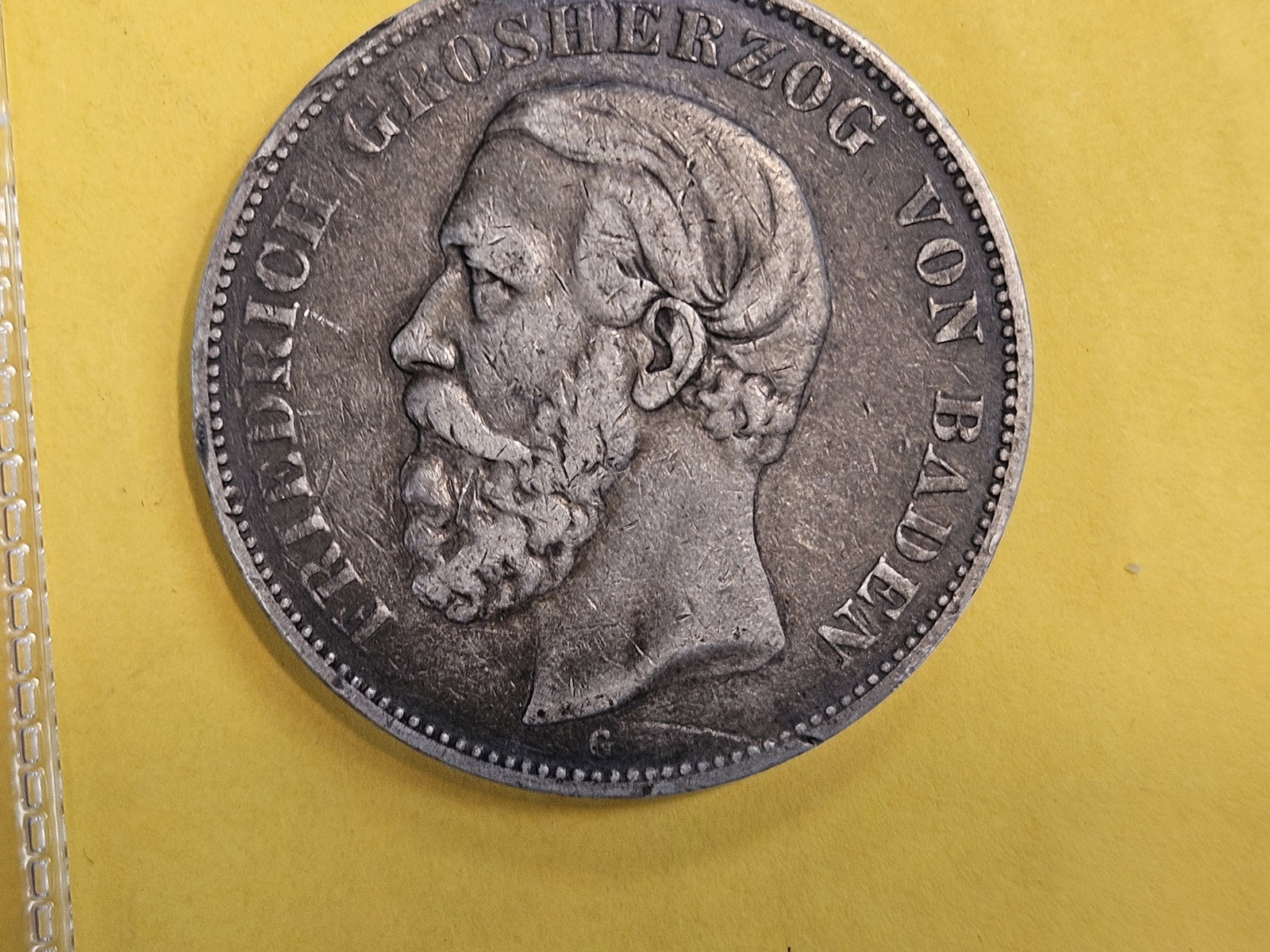 1875 Baden silver 5 mark - 3