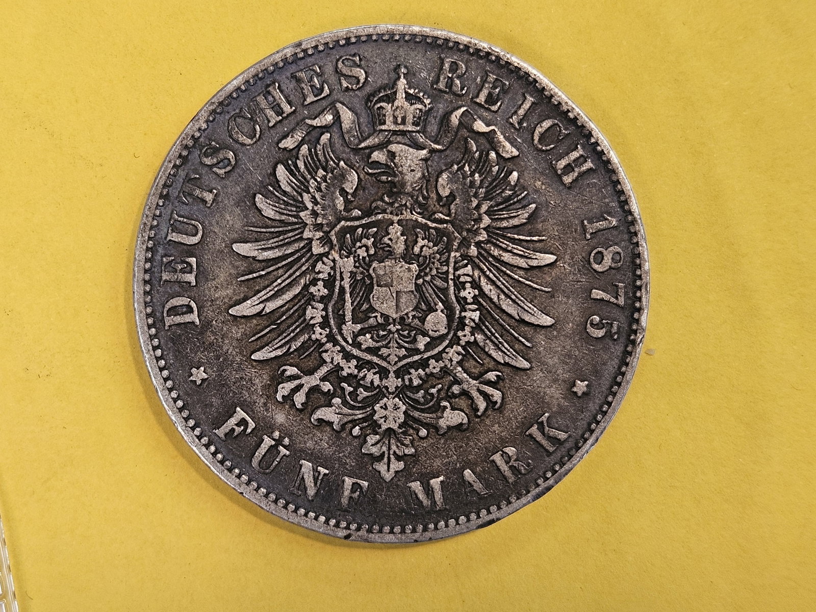 1875 Baden silver 5 mark - 5