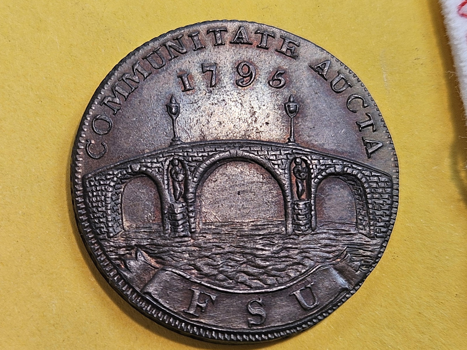 * CONDER * Choice Red-Brown Uncirculated 1795 Conder Token: Suffolk. Ipswich. Near-Prooflike surfaces!