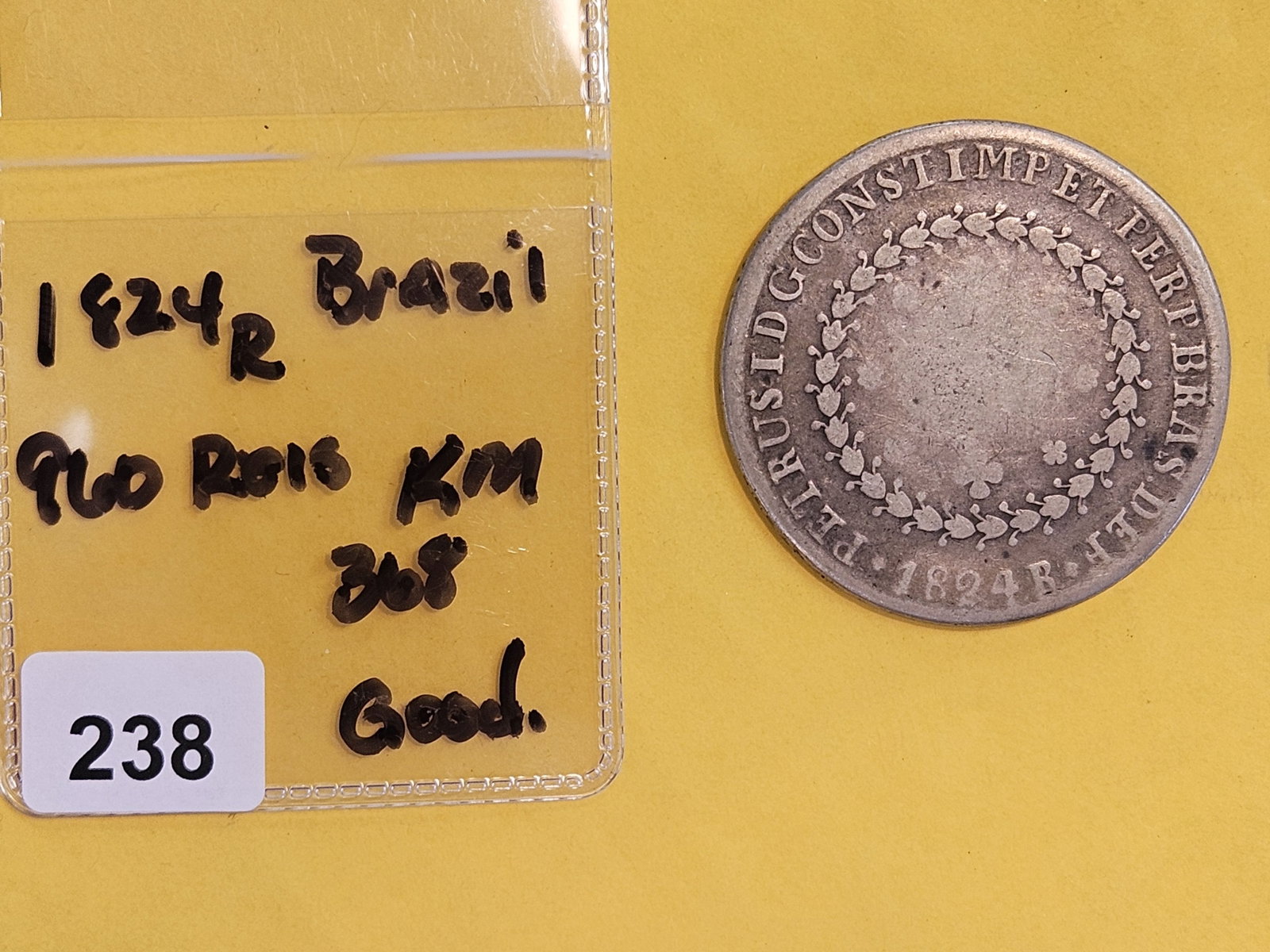 1824r Brazil silver 960 Reis - 2