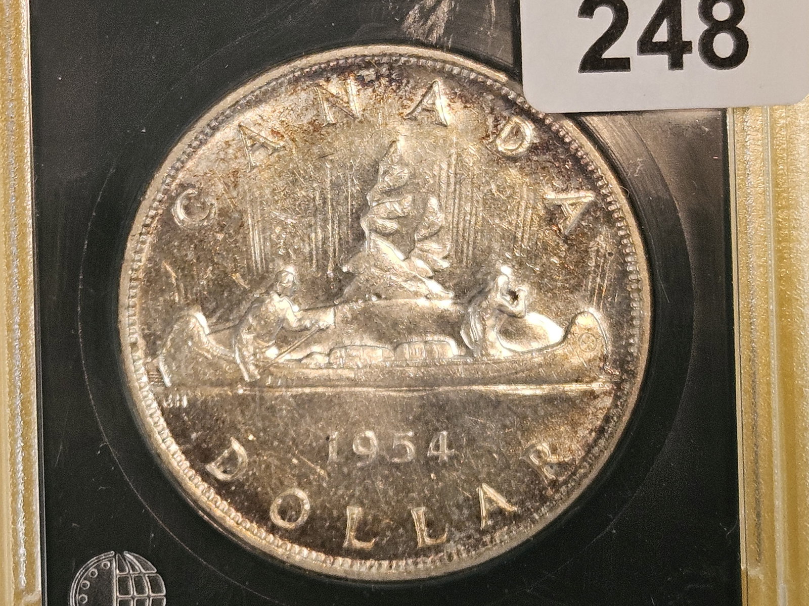 Brilliant About Uncirculated plus 1954 Canada Silver Dollar (1 of 7)