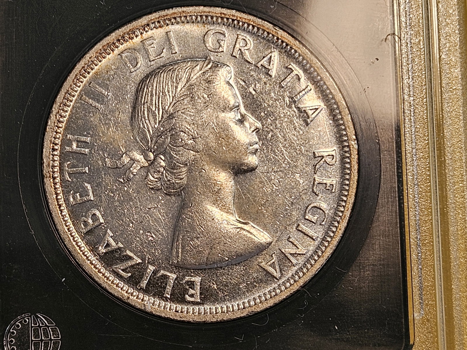 Brilliant About Uncirculated plus 1954 Canada Silver Dollar - 7