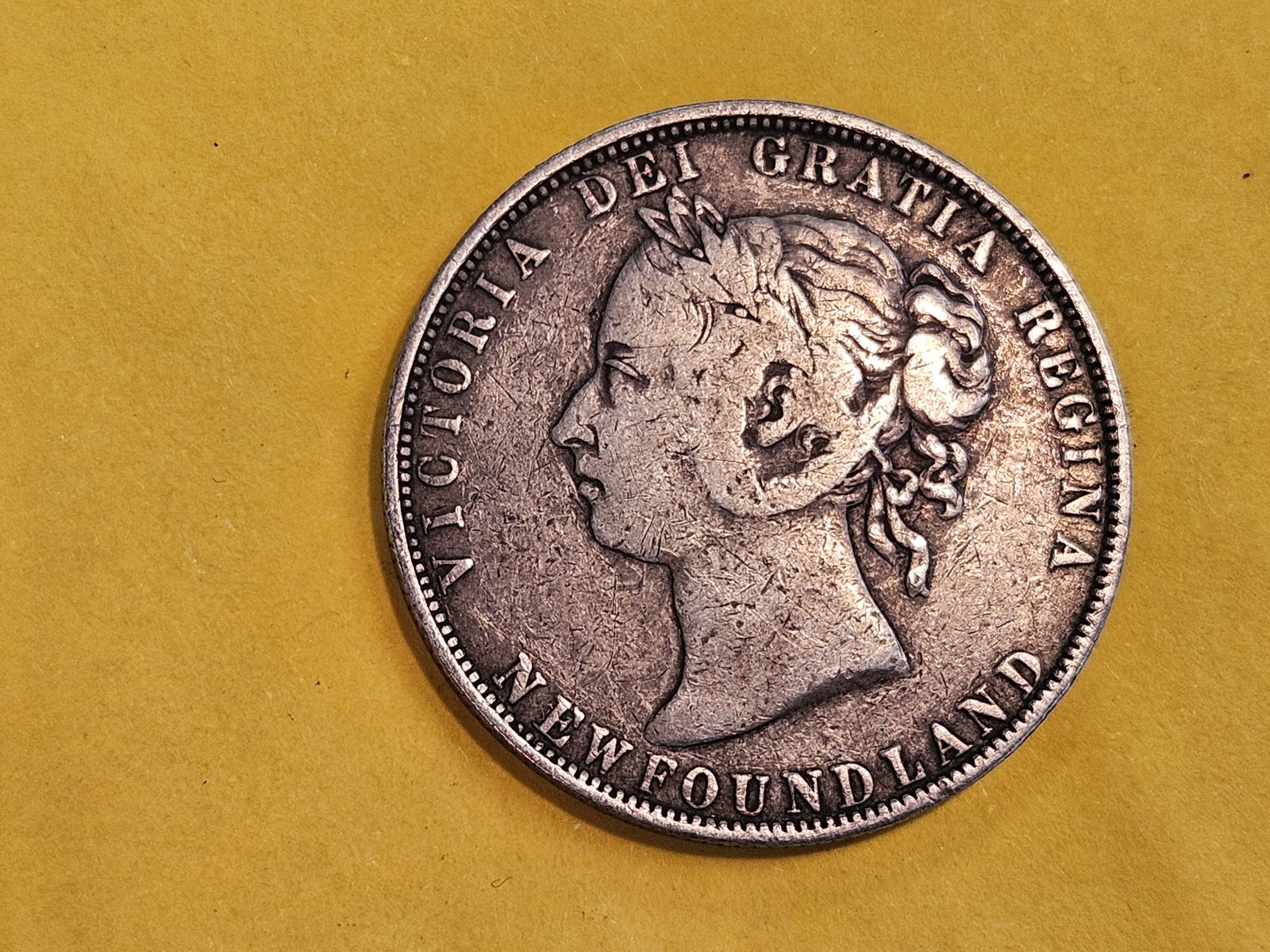 1899 Newfoundland silver 50 cents in Fine: KM 6