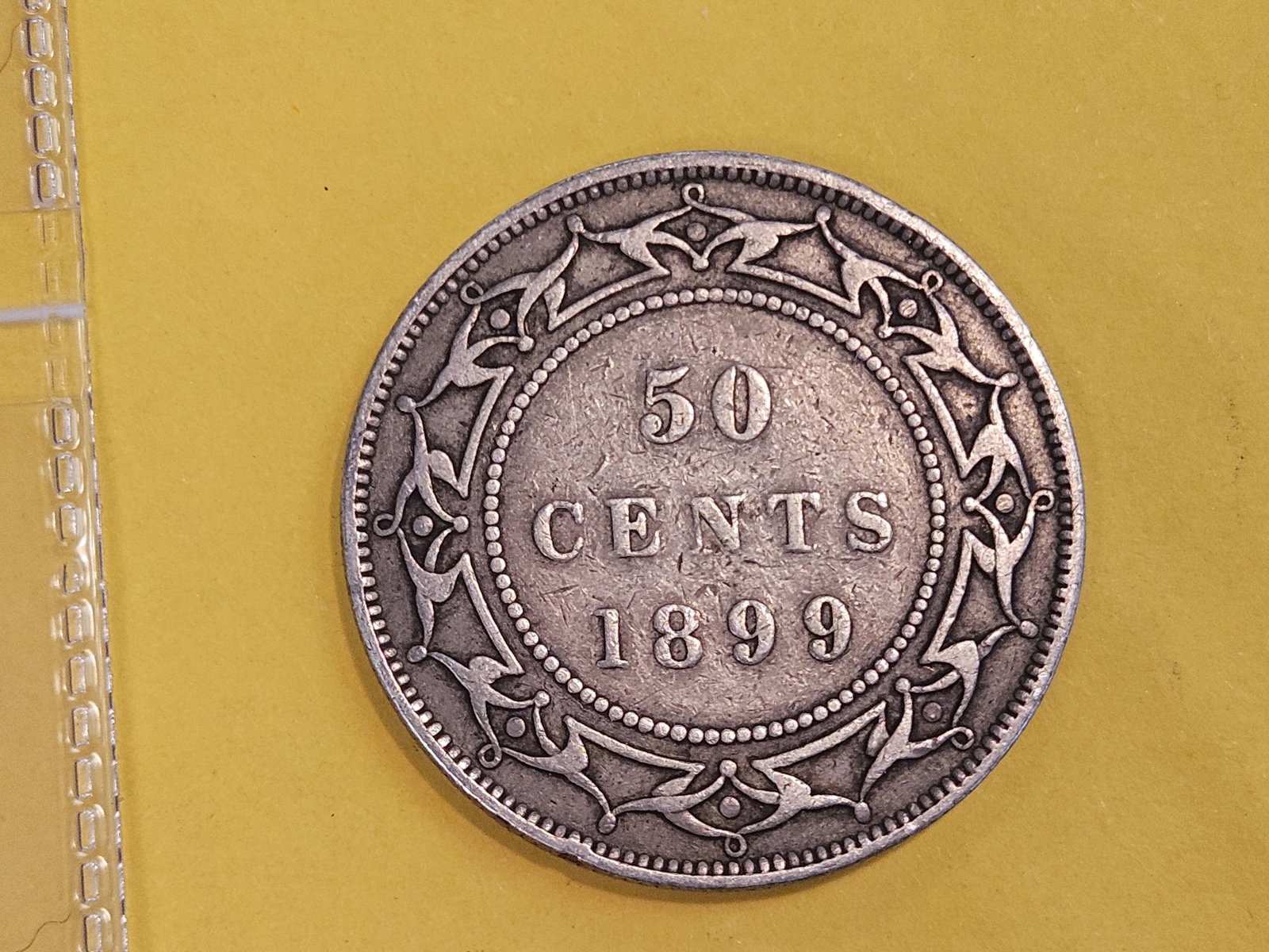 1899 Newfoundland silver 50 cents in Fine - 3
