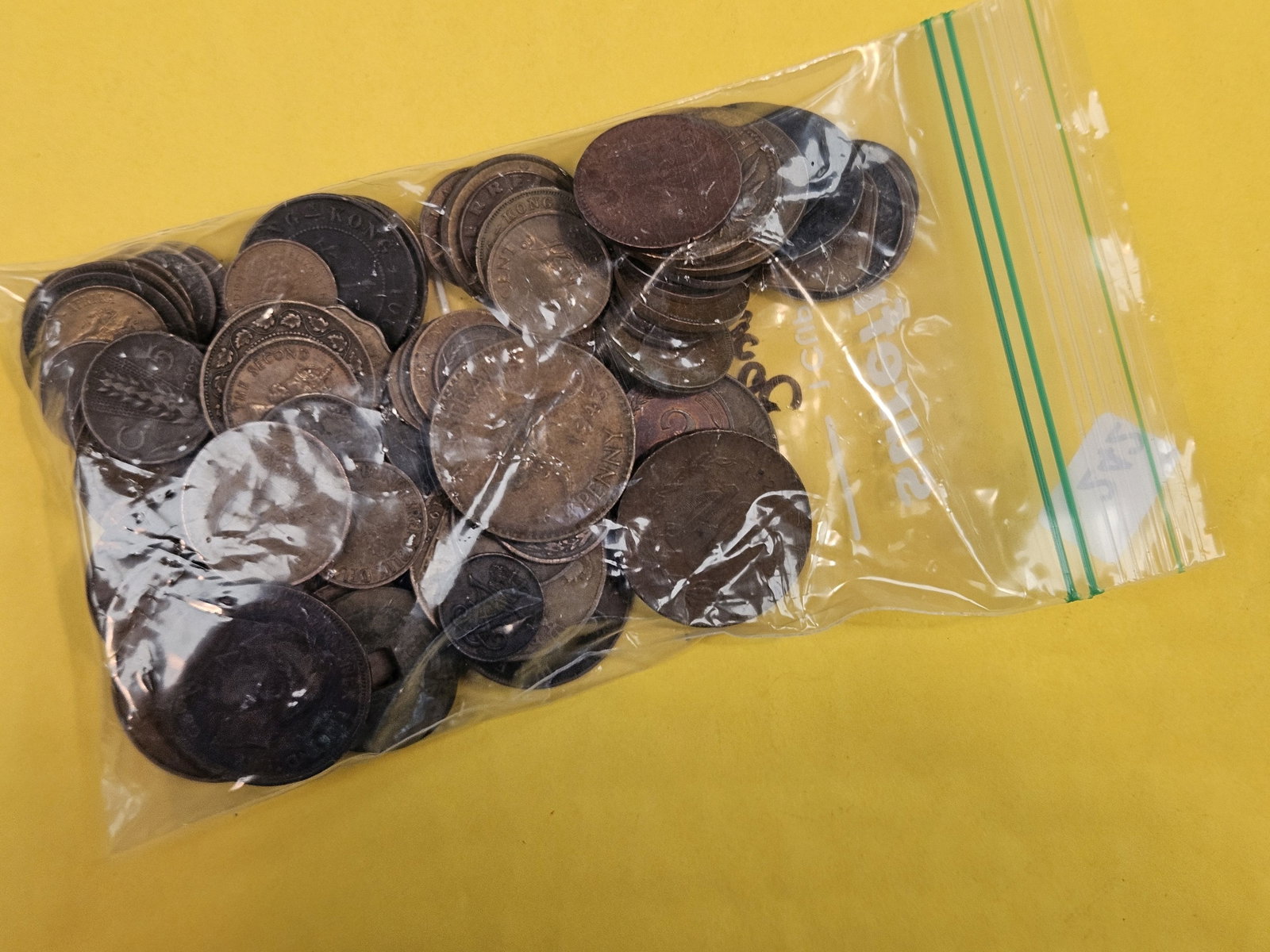 ONE Pound of mixed, older, Copper, World Coins - 2