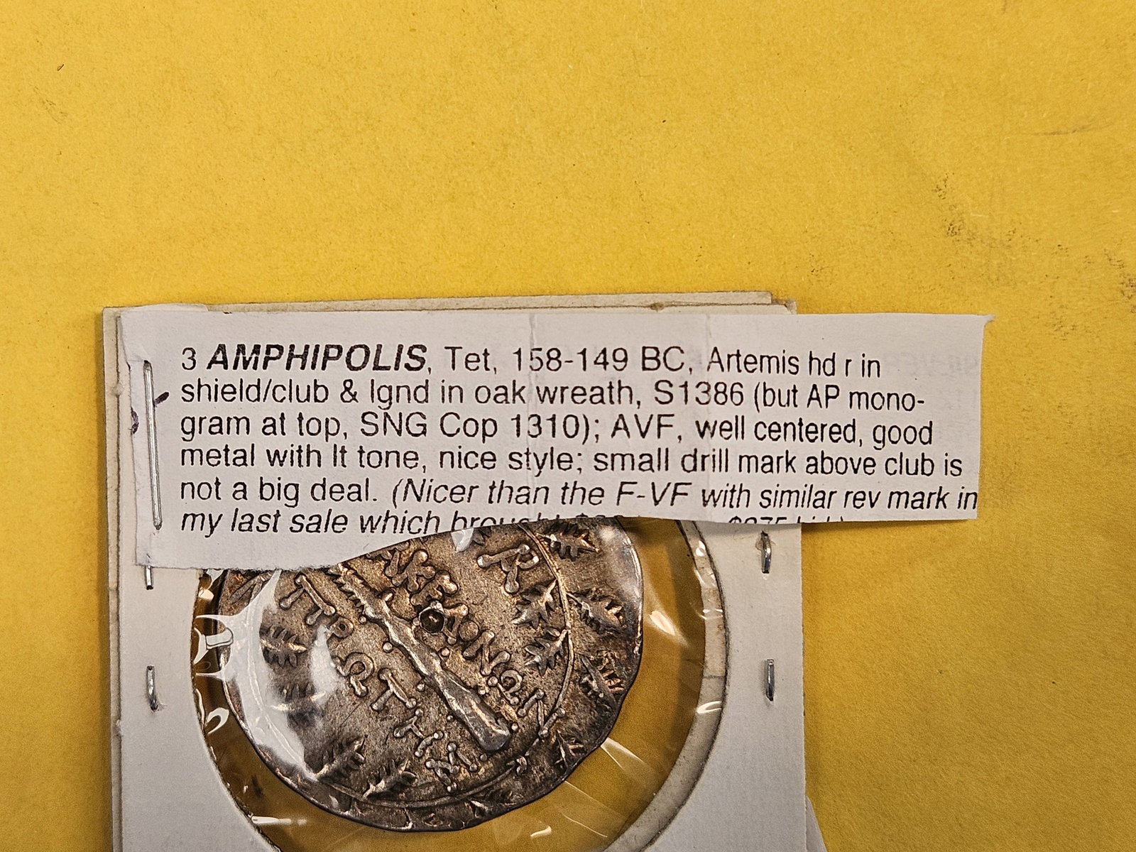 ANCIENT! RARE! Amphipolis Tetradrachm - 5