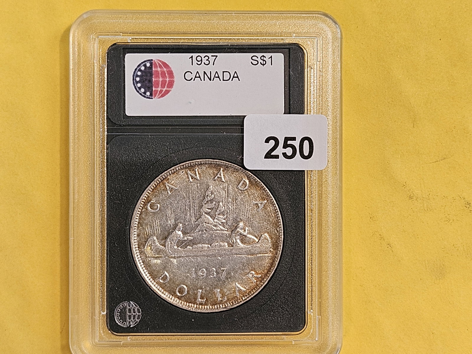 Brilliant About Uncirculated plus - details 1937 Canada Silver Dollar - 2