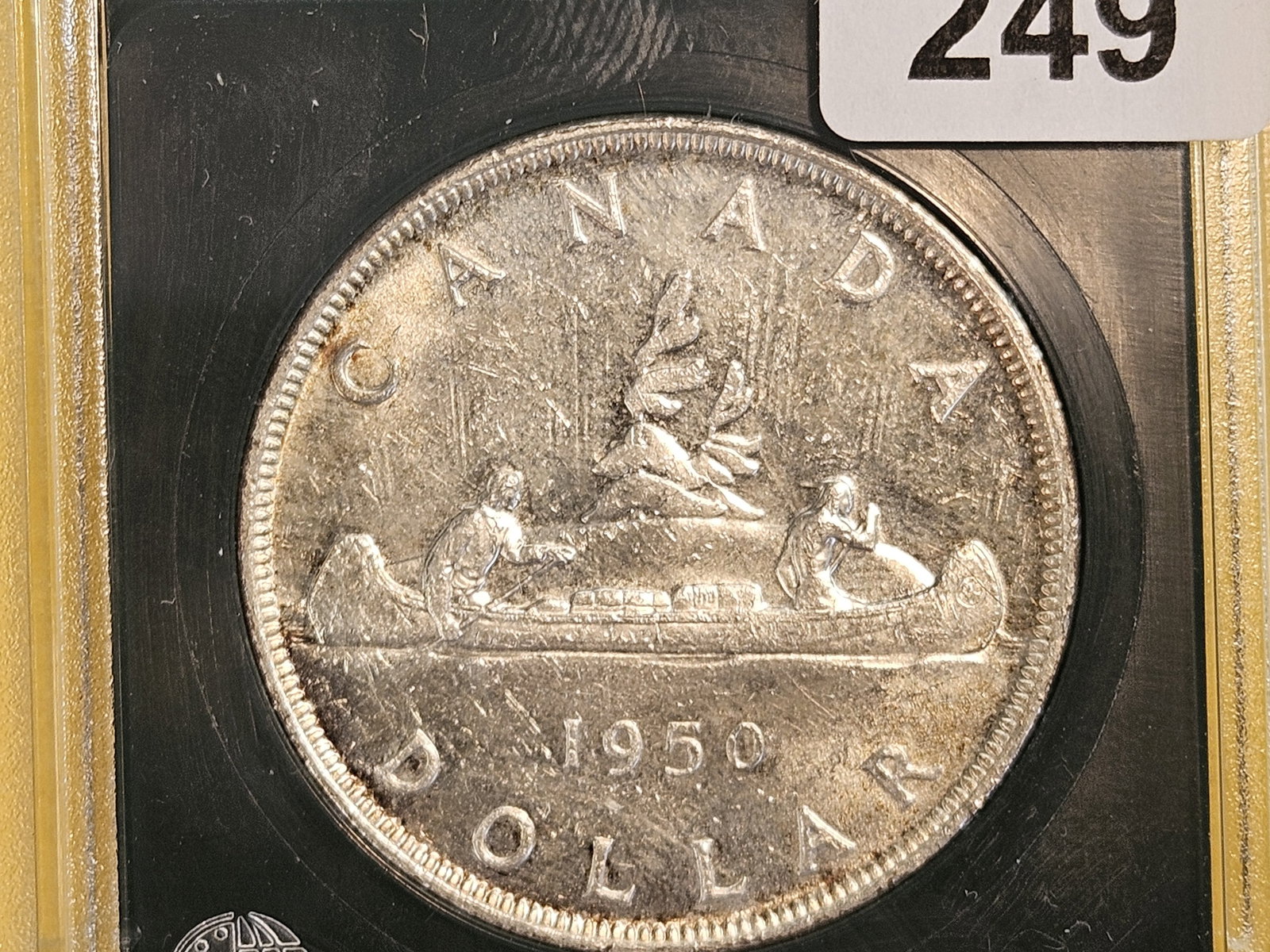 Brilliant AU-BU 1950 Canada Silver Dollar: KM 46. Might be UNC!