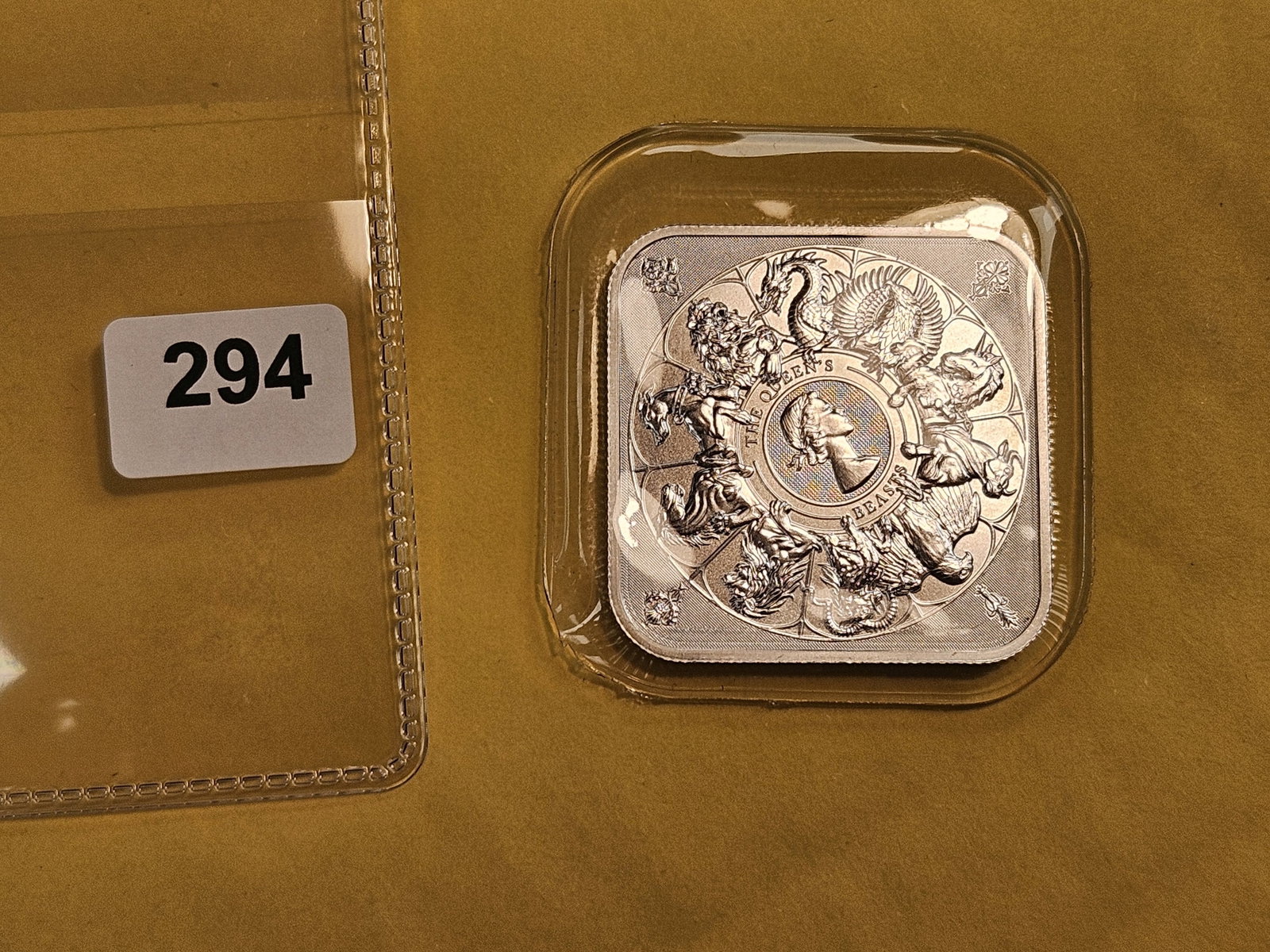 One Troy ounce .999 fine silver art square - 2